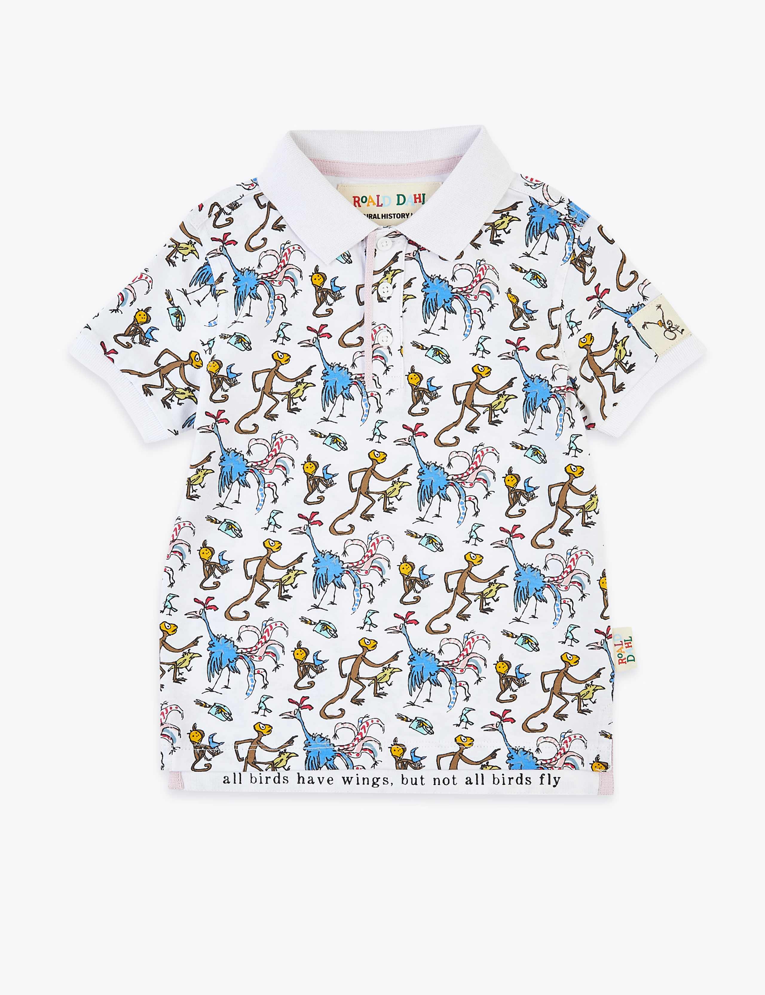 Roald Dahl™ & NHM™ Monkey Polo Shirt (2-7 Yrs) 2 of 4
