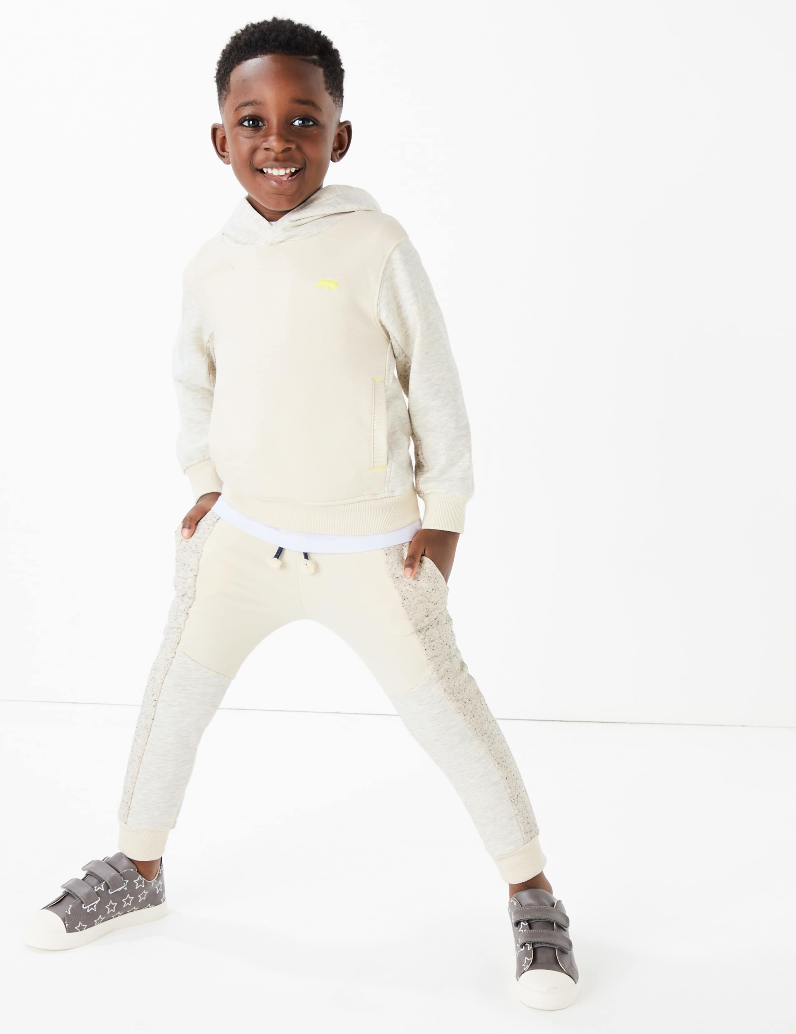 Cotton Rich Cut & Sew Joggers (2-7 Years) 1 of 5
