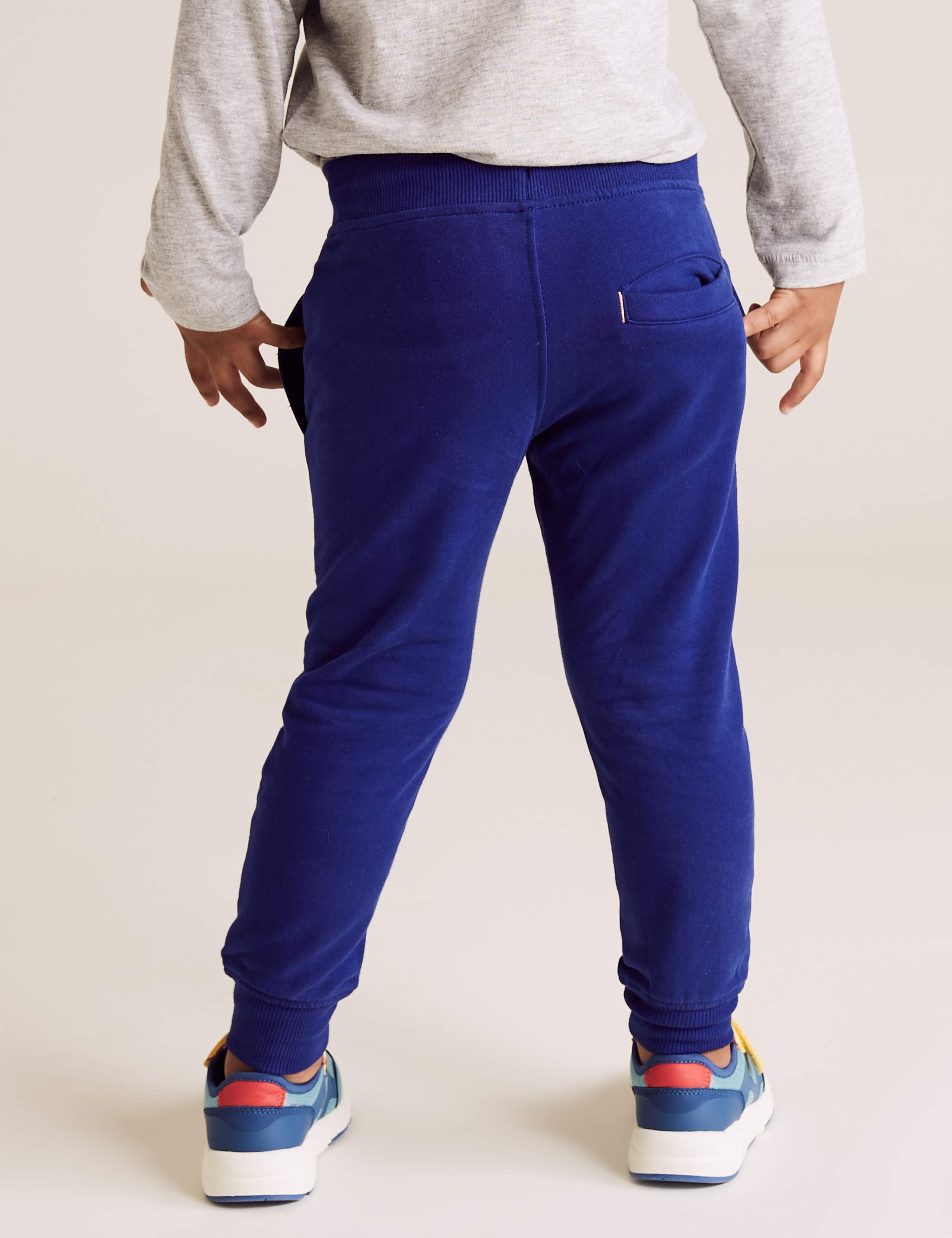 Cotton Ottoman Ribbed Joggers (2-7 Yrs) 5 of 5