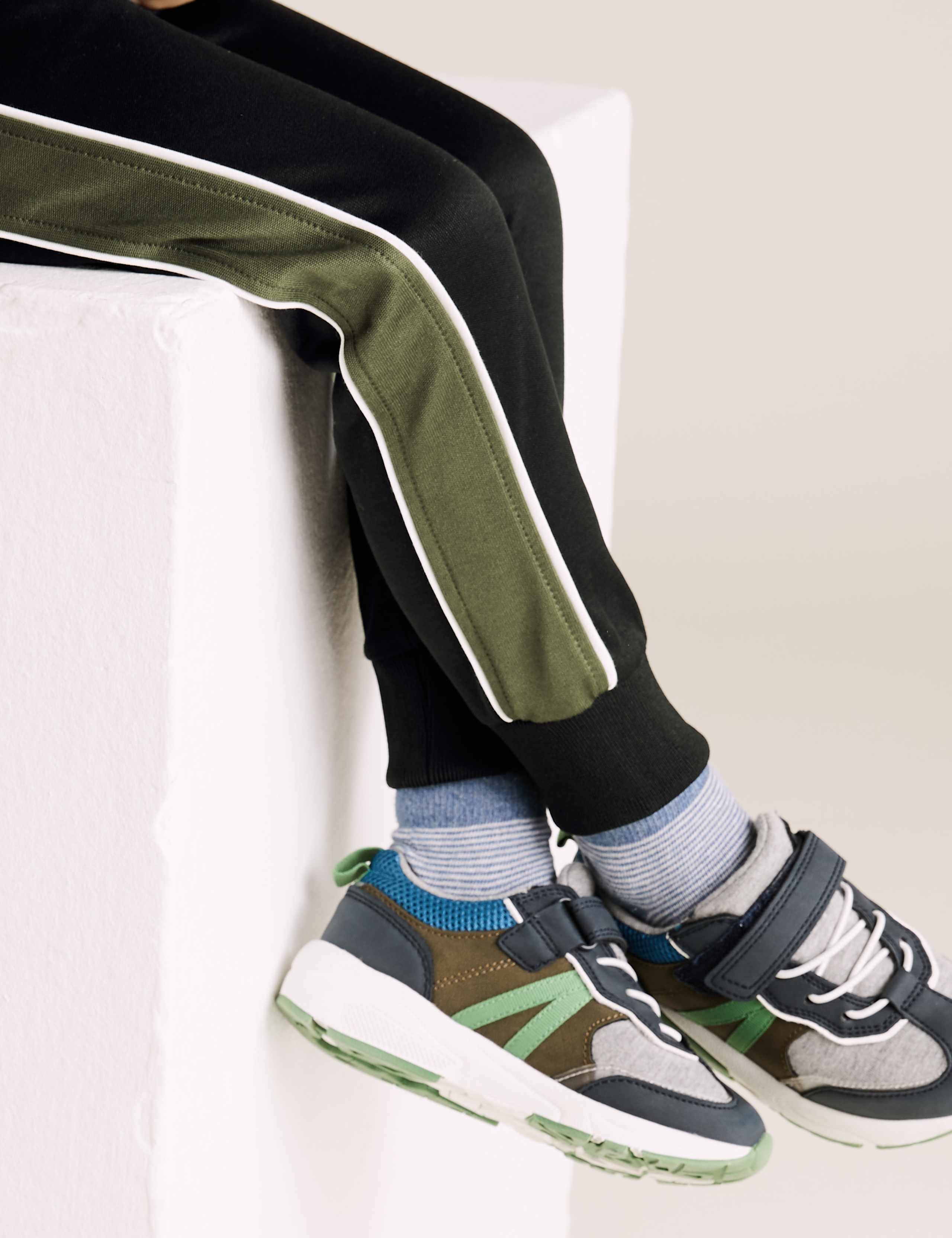 Cotton Side Stripe Joggers (2-7 Yrs) 3 of 5
