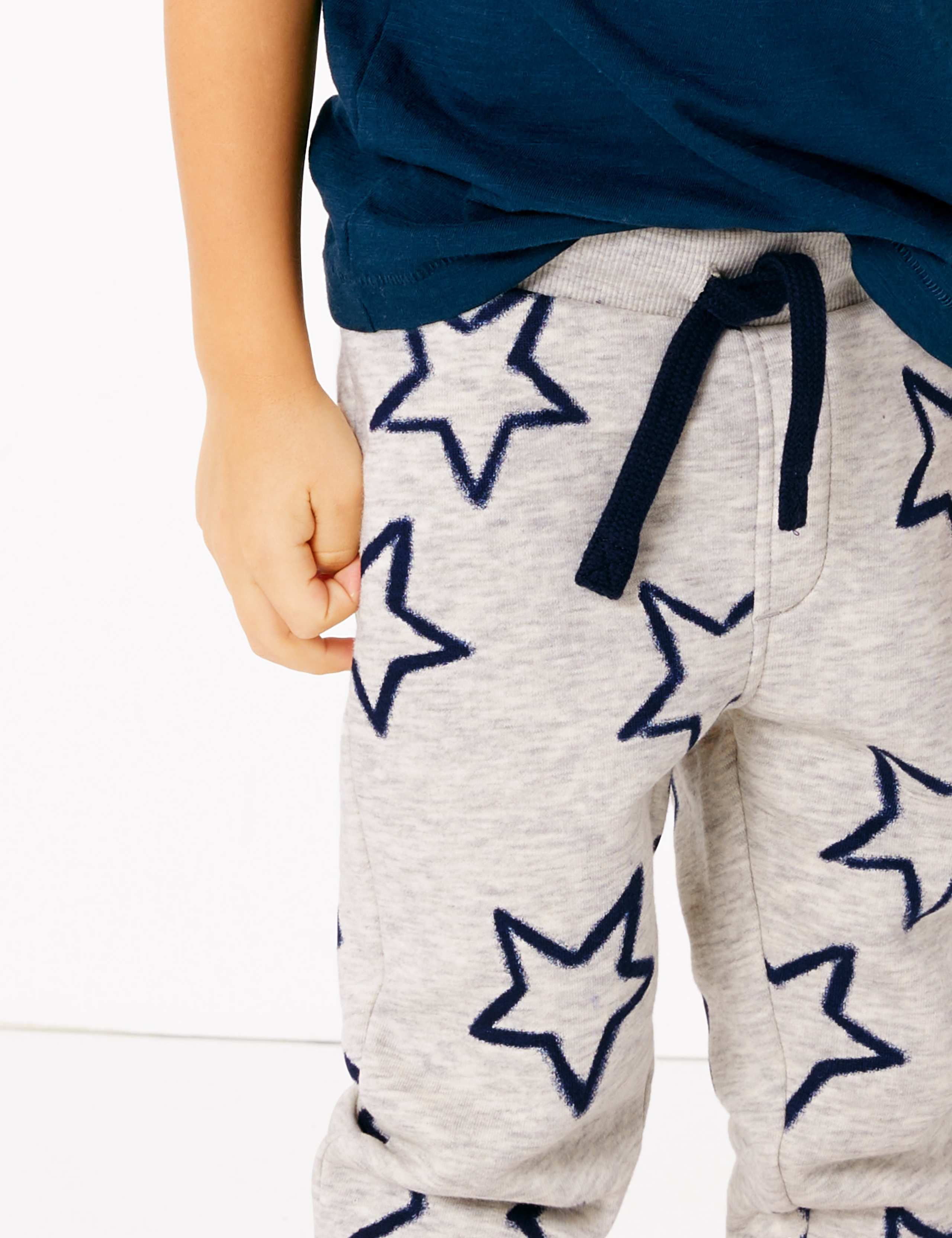 Cotton Rich Star Print Joggers (2-7 Years) 3 of 5