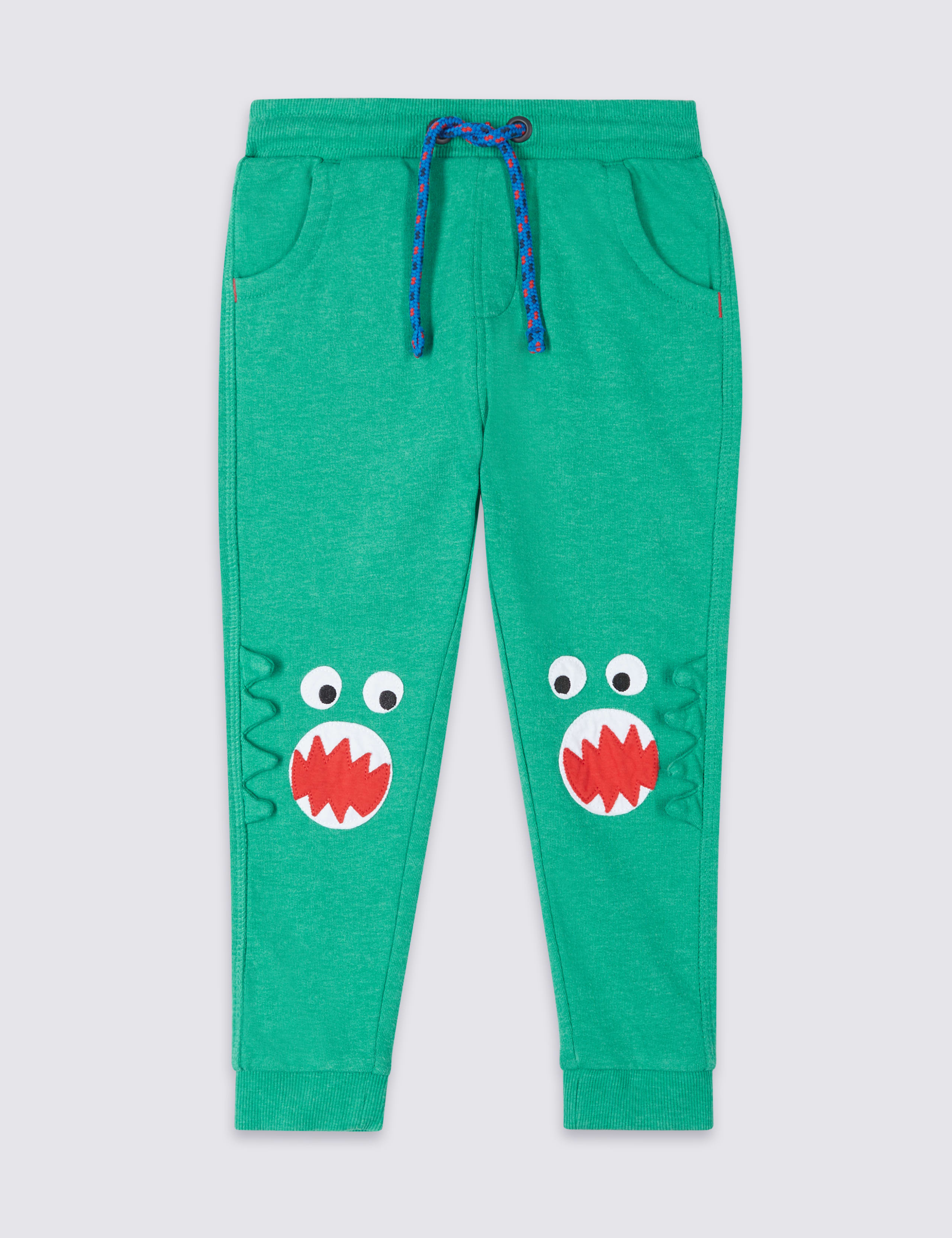 Cotton Rich Knee Dinosaur Joggers (3 Months - 7 Years) 2 of 4
