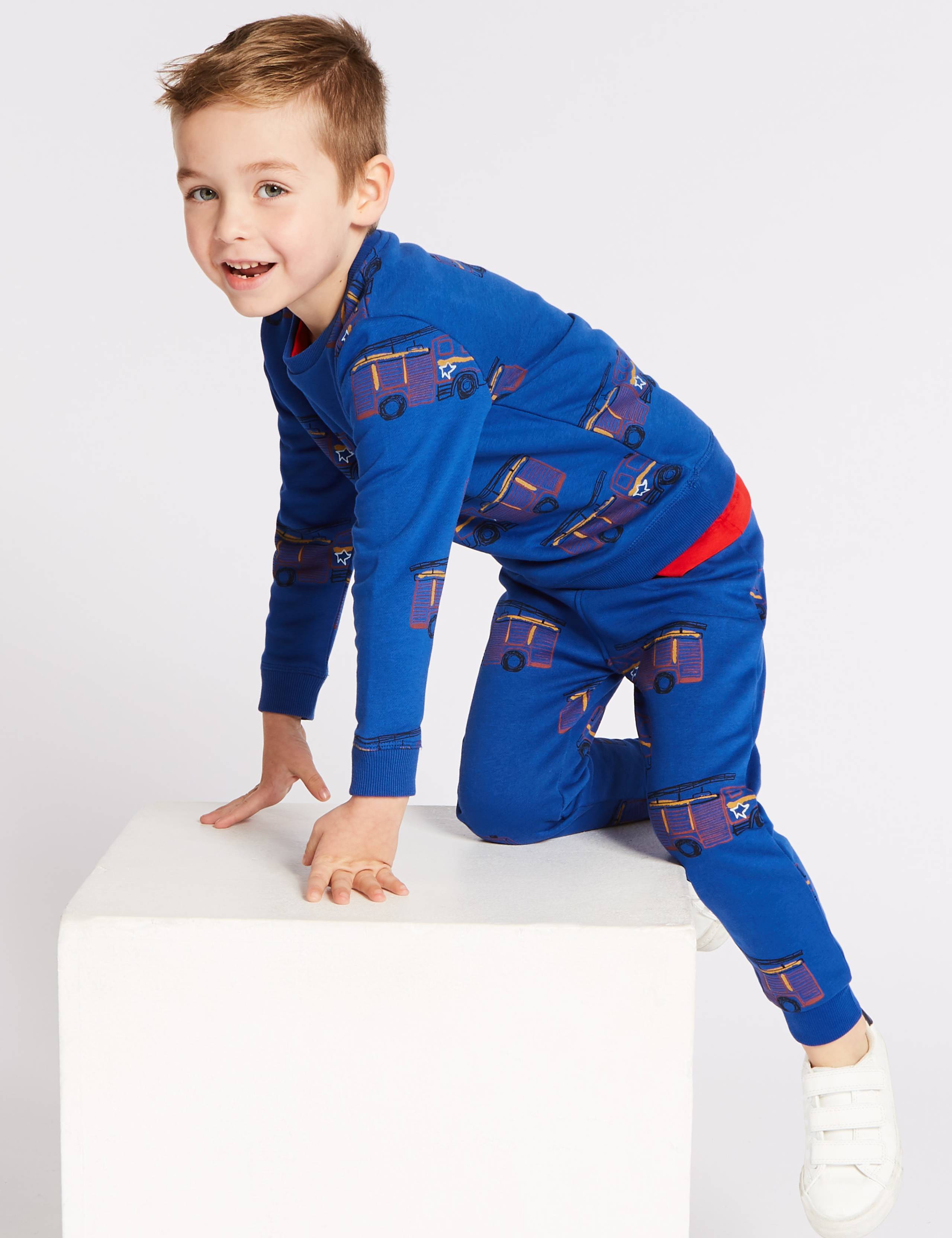 All Over Truck Print Joggers (3 Months - 7 Years) 1 of 4