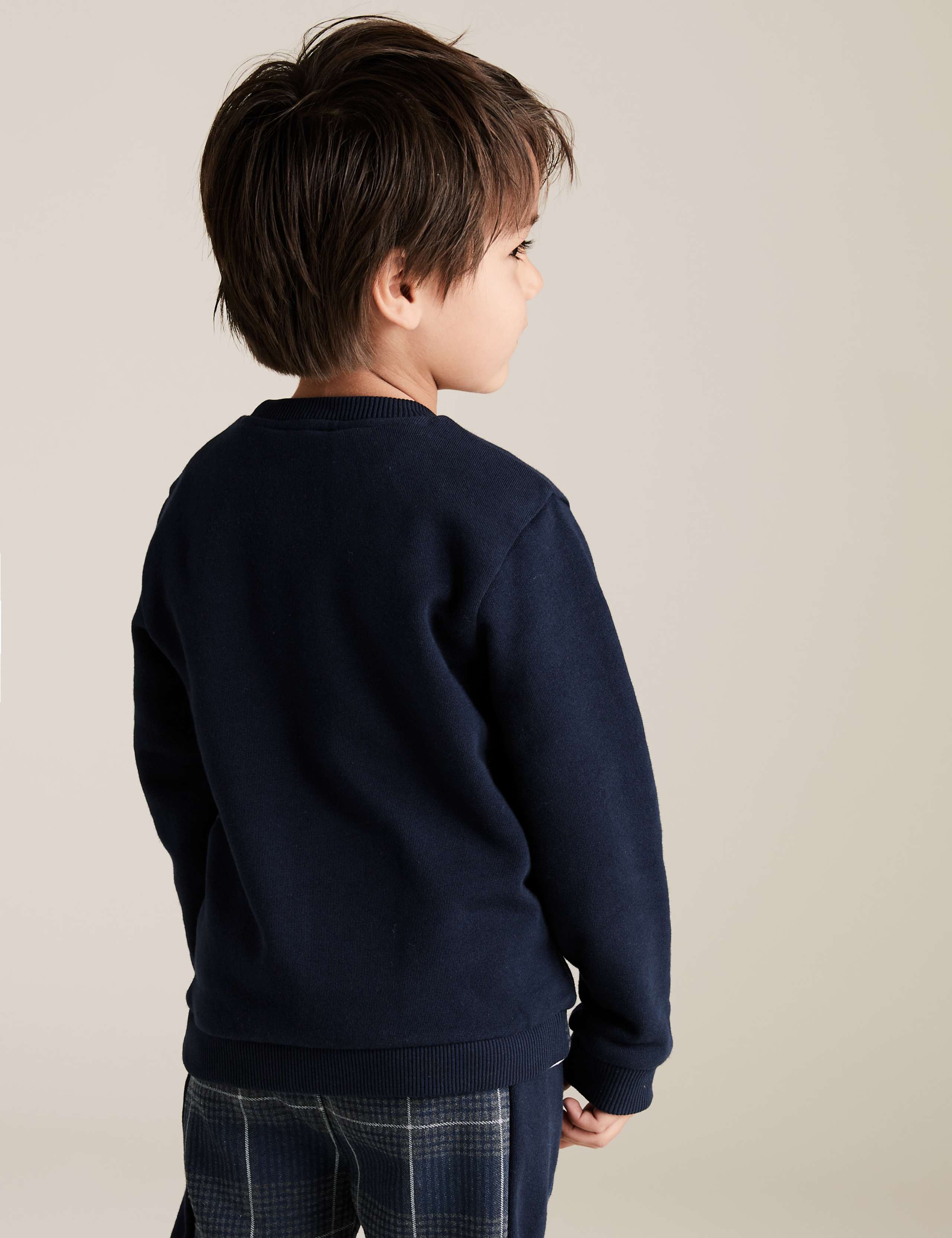 Cotton Checked Sweatshirt (2-7 Yrs) 4 of 4