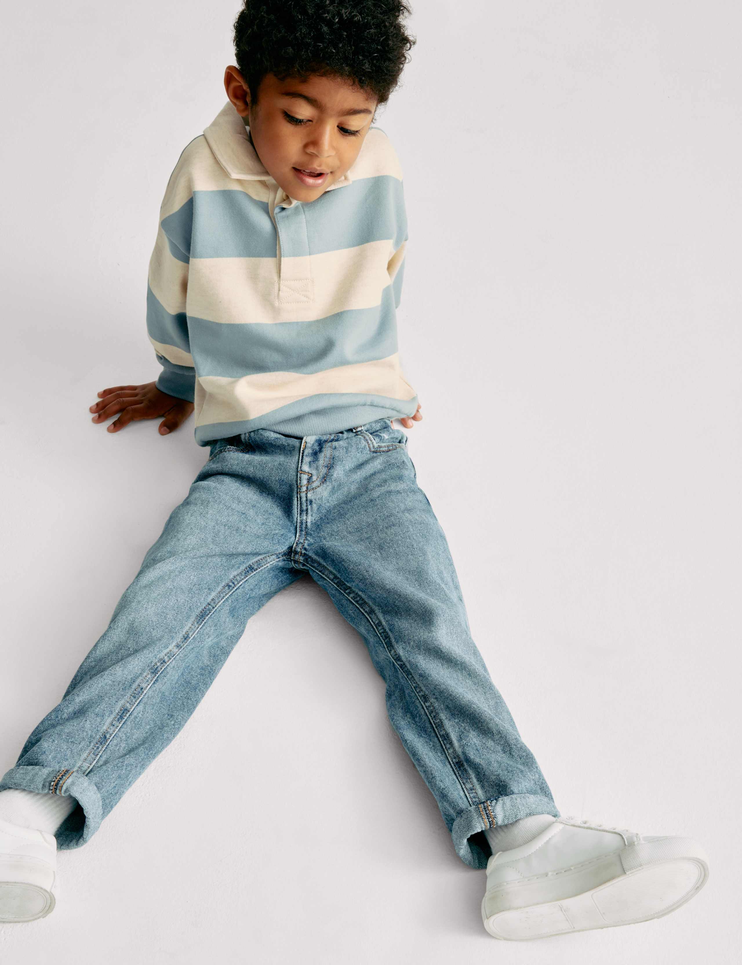 Pure Cotton Collared Rugby Sweatshirt (2-8 Yrs) 4 of 8