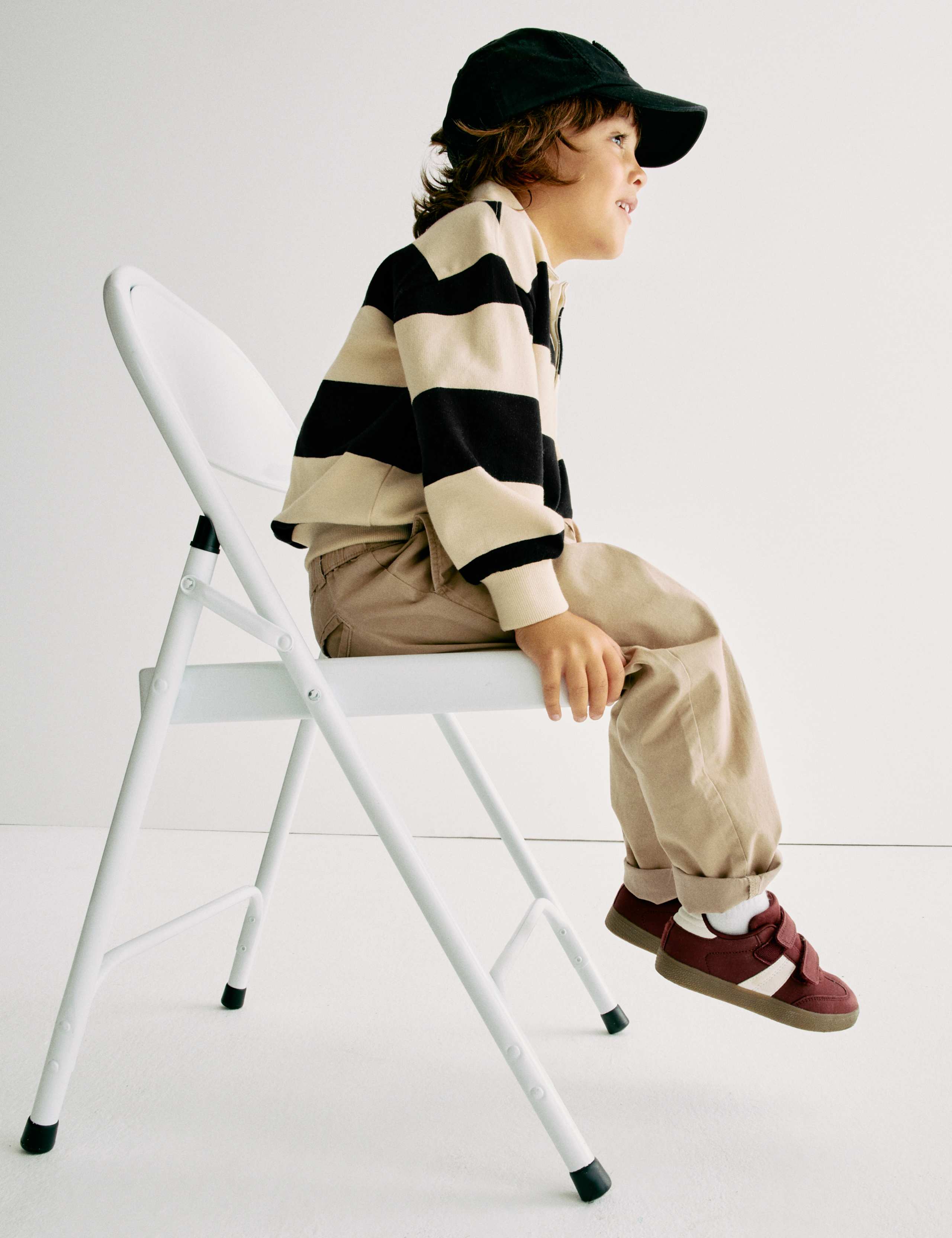 Pure Cotton Striped Rugby Shirt (2-8 Yrs) 1 of 7