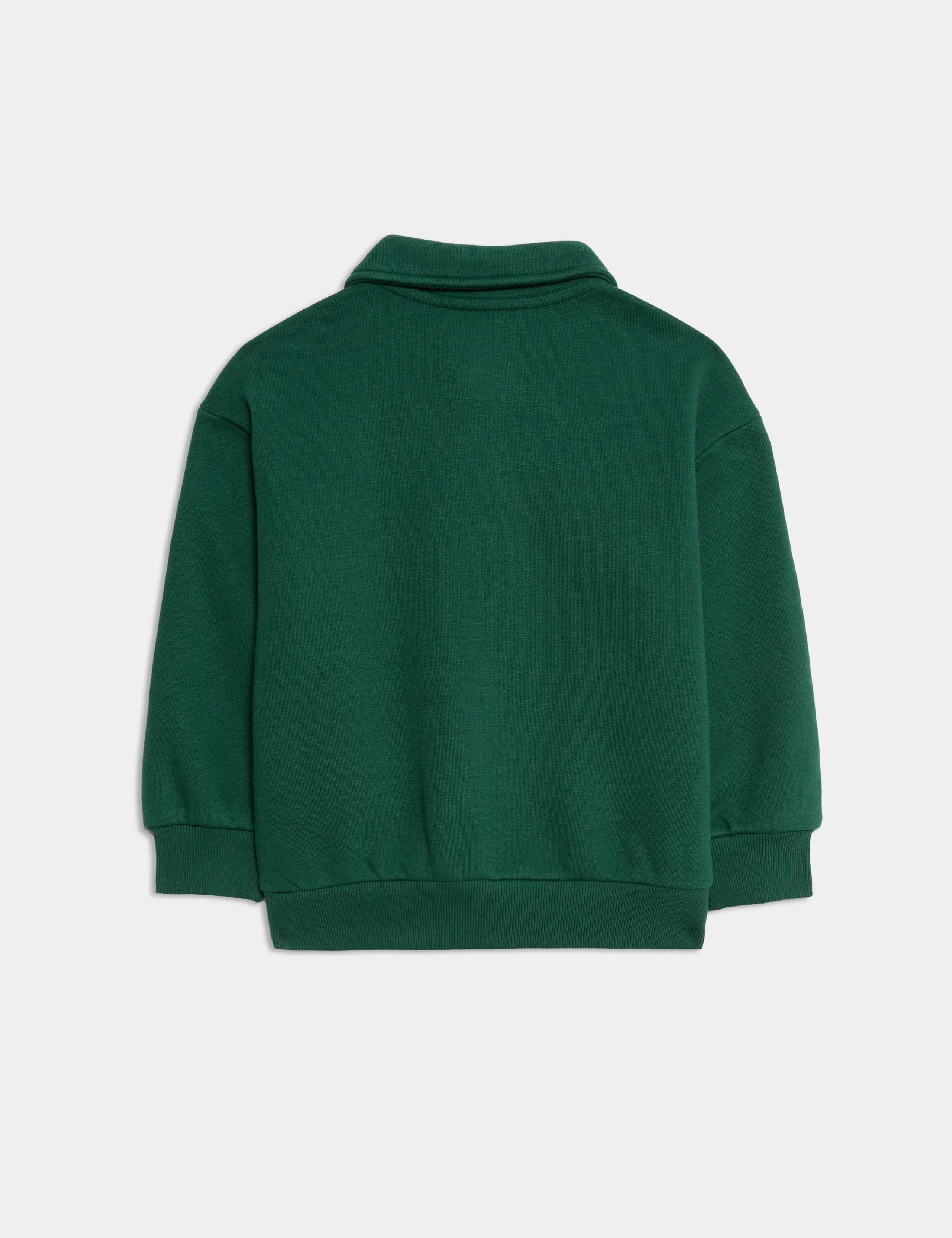 Cotton Rich Collared Rugby Sweatsirt (2-10 Yrs) 2 of 2