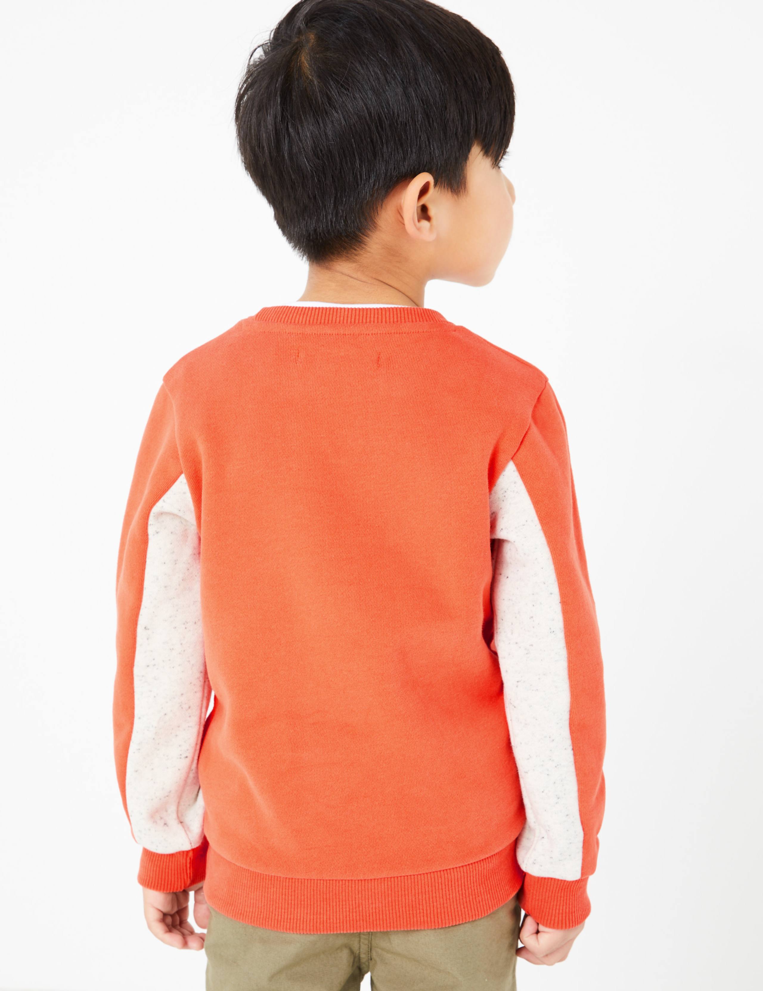 Cotton Rich Colourblock Sweatshirt (2-7 Years) 4 of 4