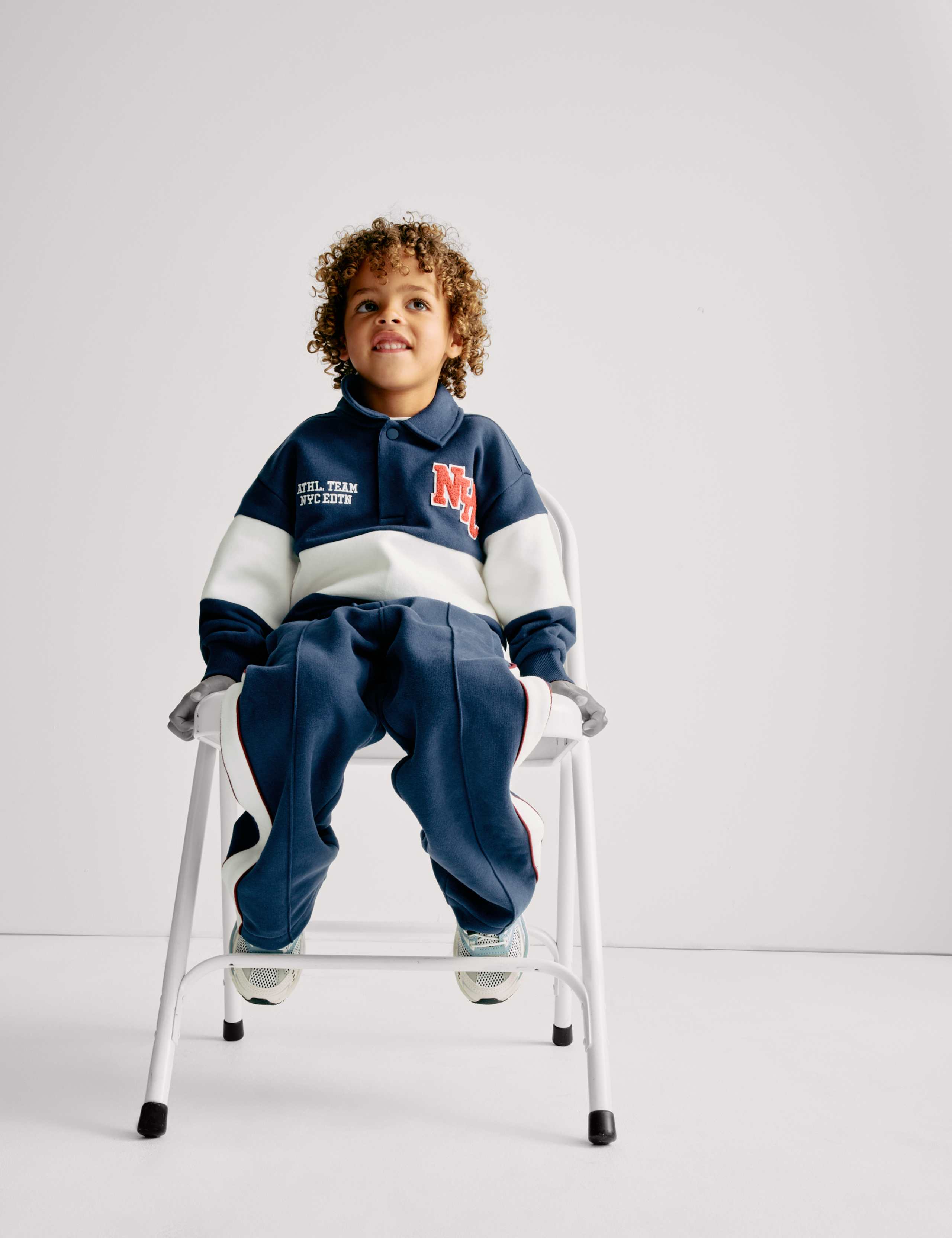 Cotton Rich Striped Rugby Shirt (2-8 Yrs) 4 of 7
