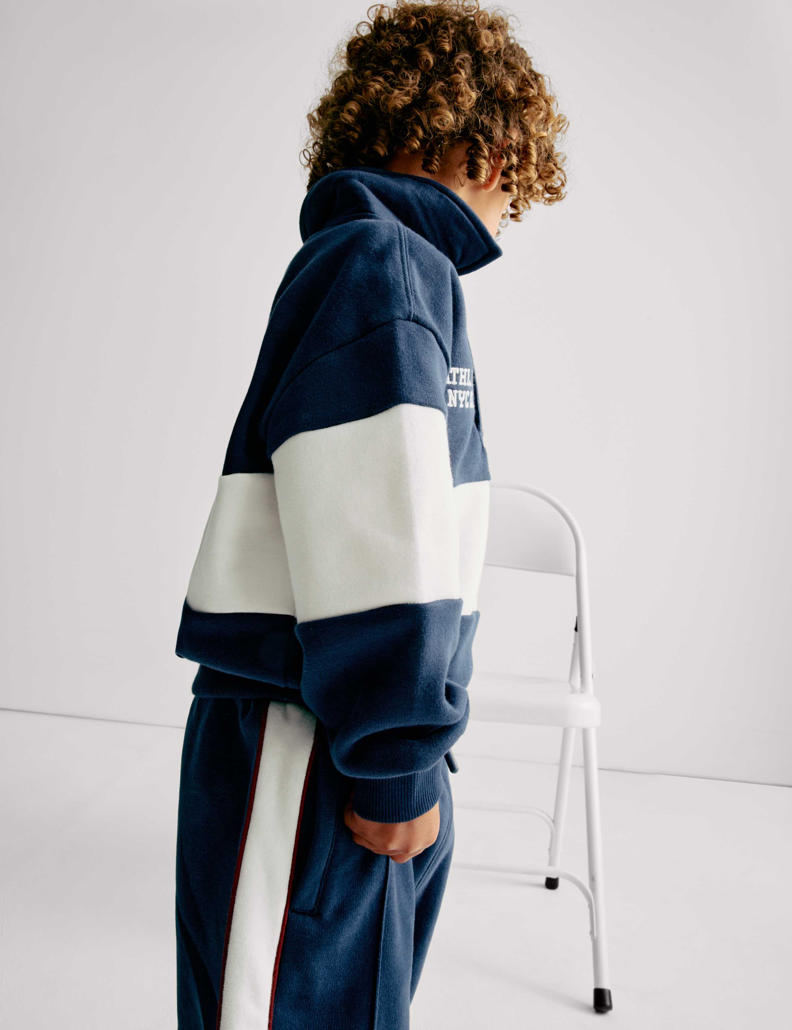 Cotton Rich Striped Rugby Shirt (2-8 Yrs) 5 of 7