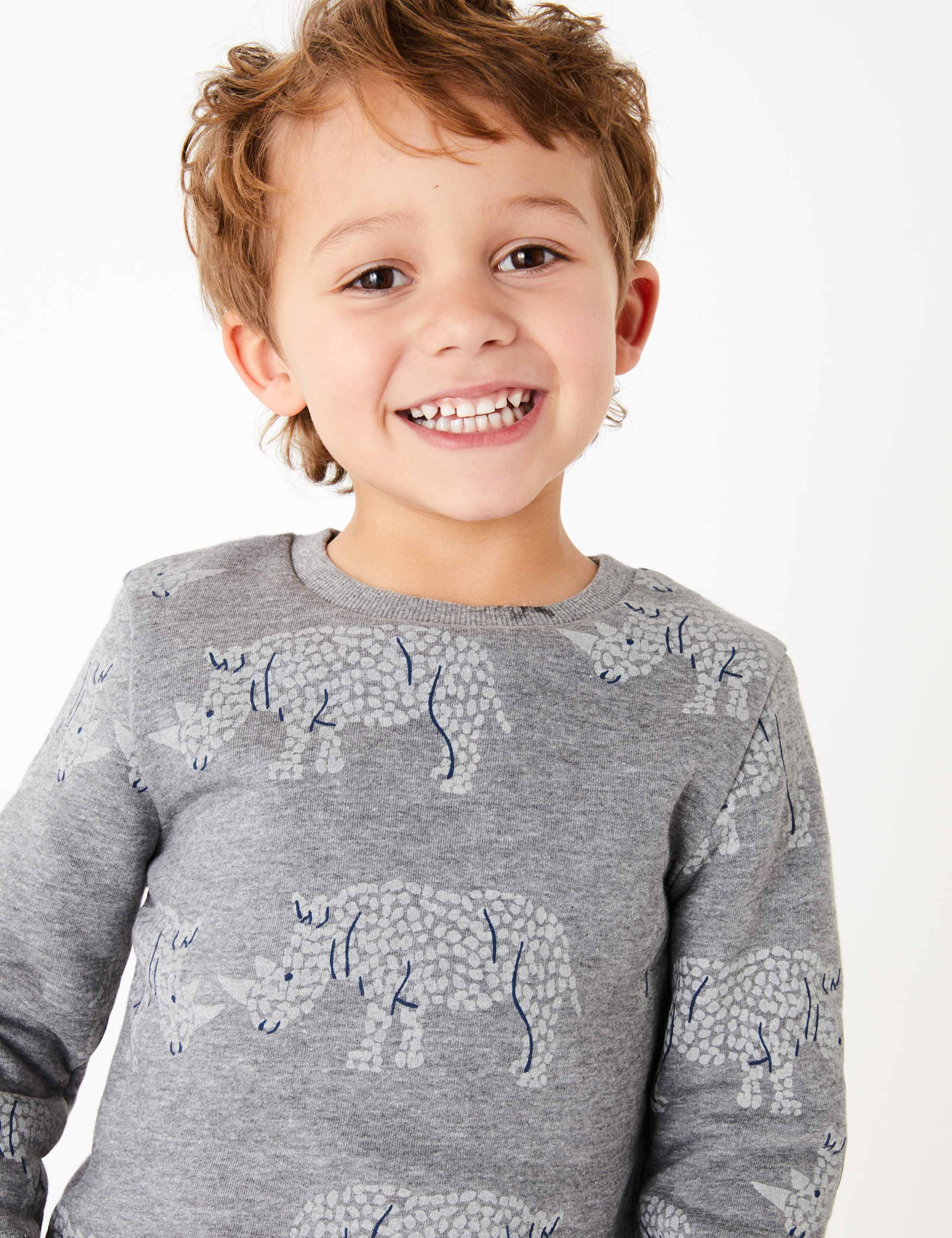 Rhino Print Sweatshirt (2-7 Yrs) 1 of 4