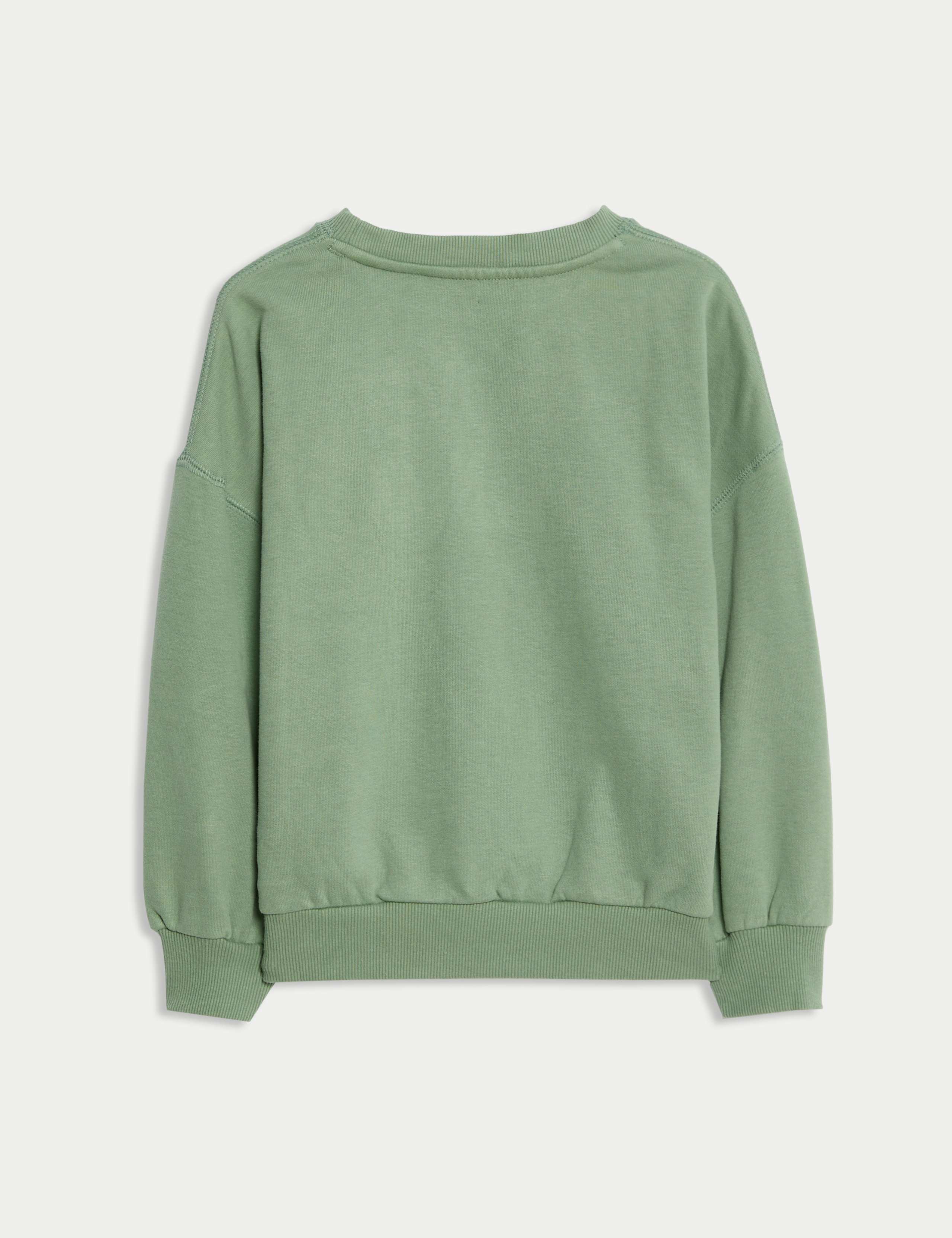 Cotton Rich Slogan Sweatshirt (1-10 Yrs) 3 of 3