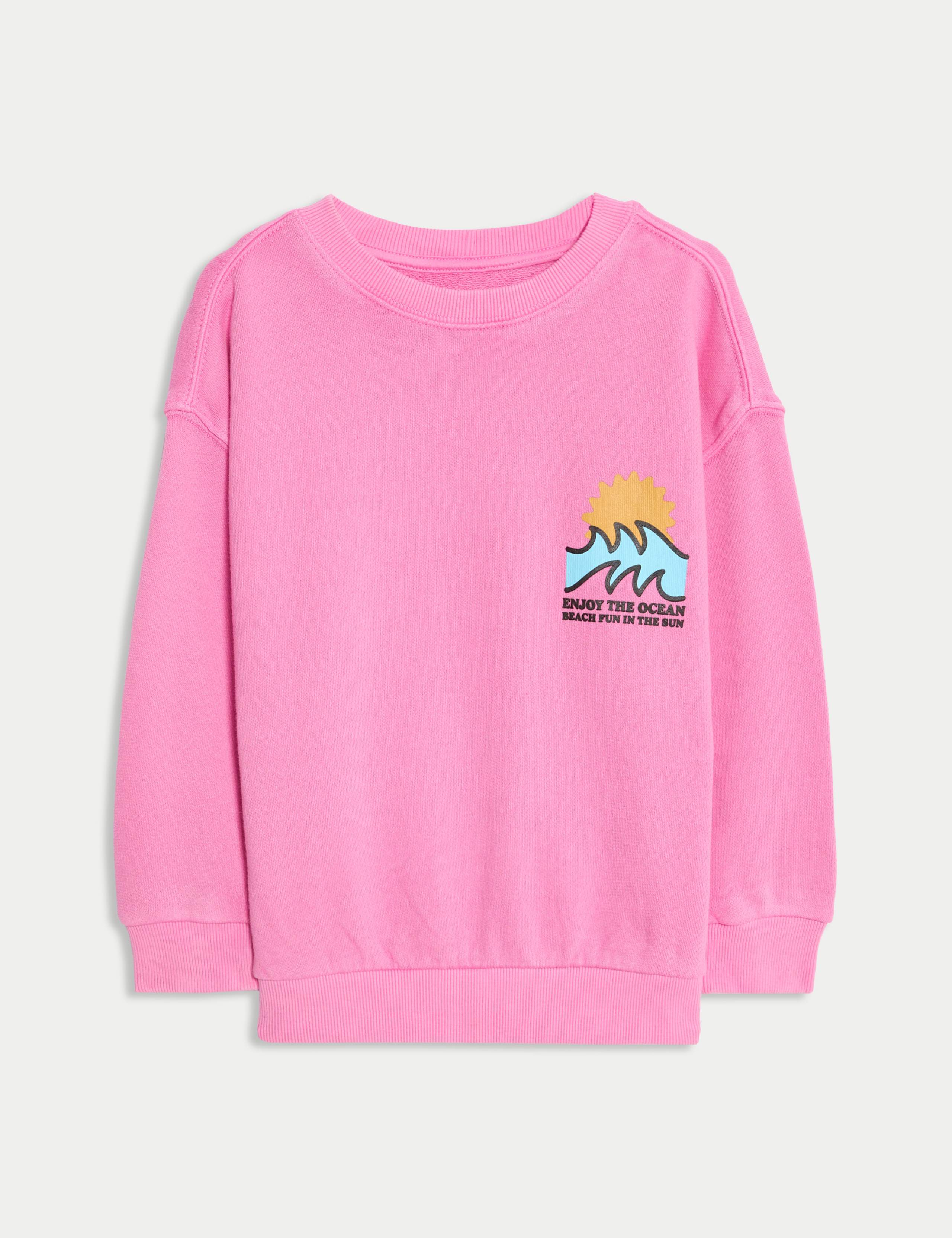 Pure Cotton Graphic Sweatshirt (2-16 Yrs) 2 of 8