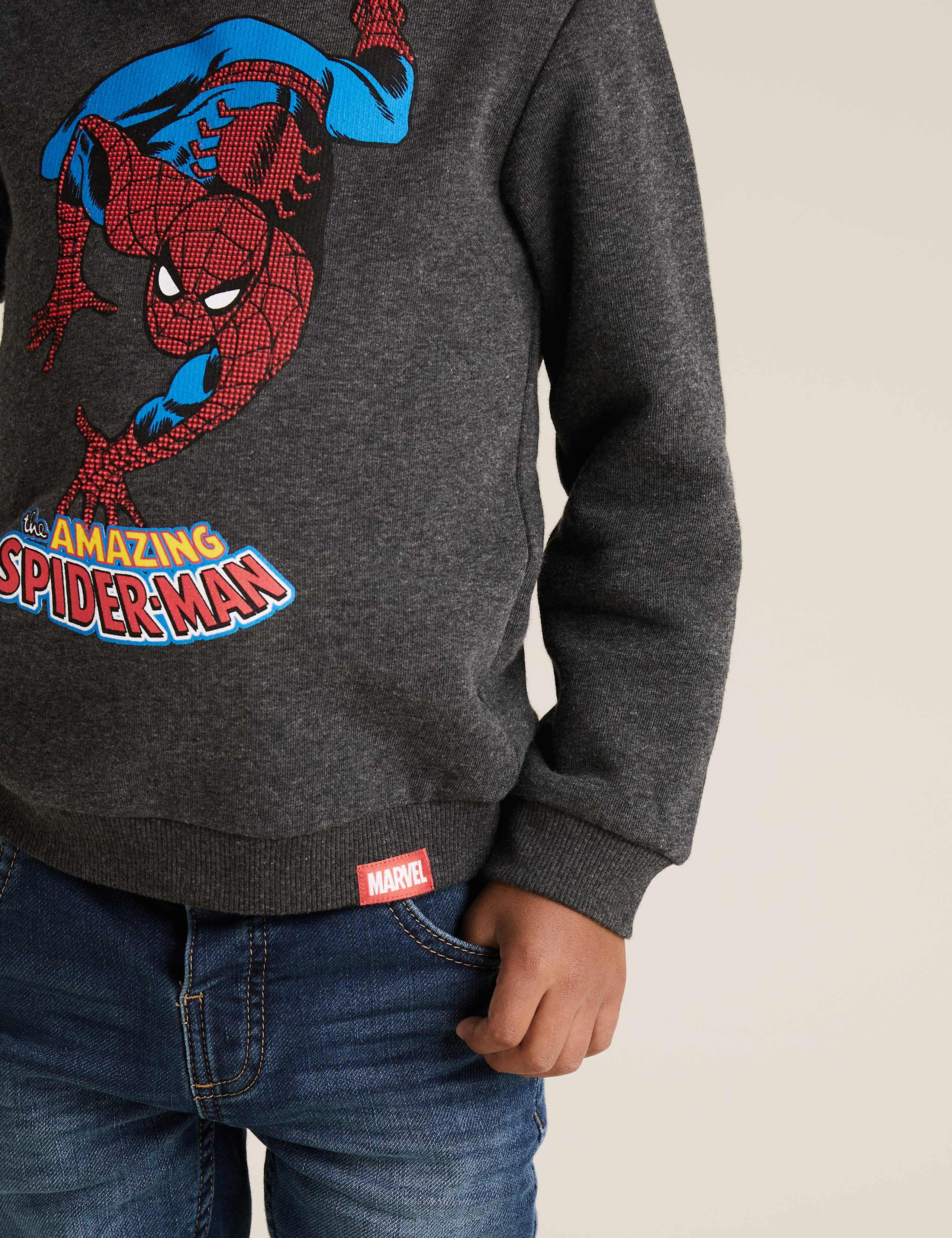 Cotton Marvel Spider-Man™ Sweatshirt (2-7 Yrs) 3 of 5