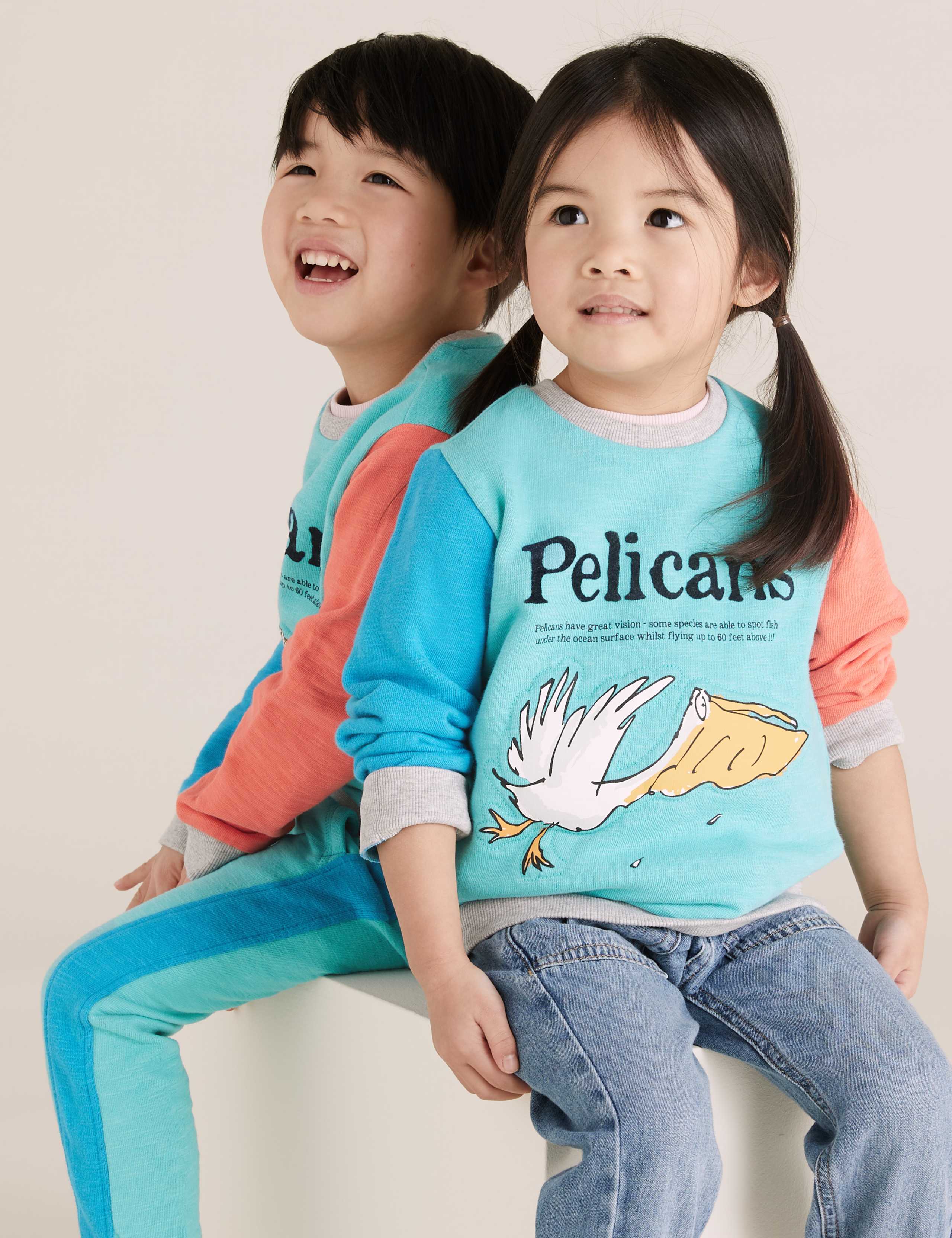 Roald Dahl™ & NHM™ Pelican Sweatshirt (2-7 Yrs) 1 of 6