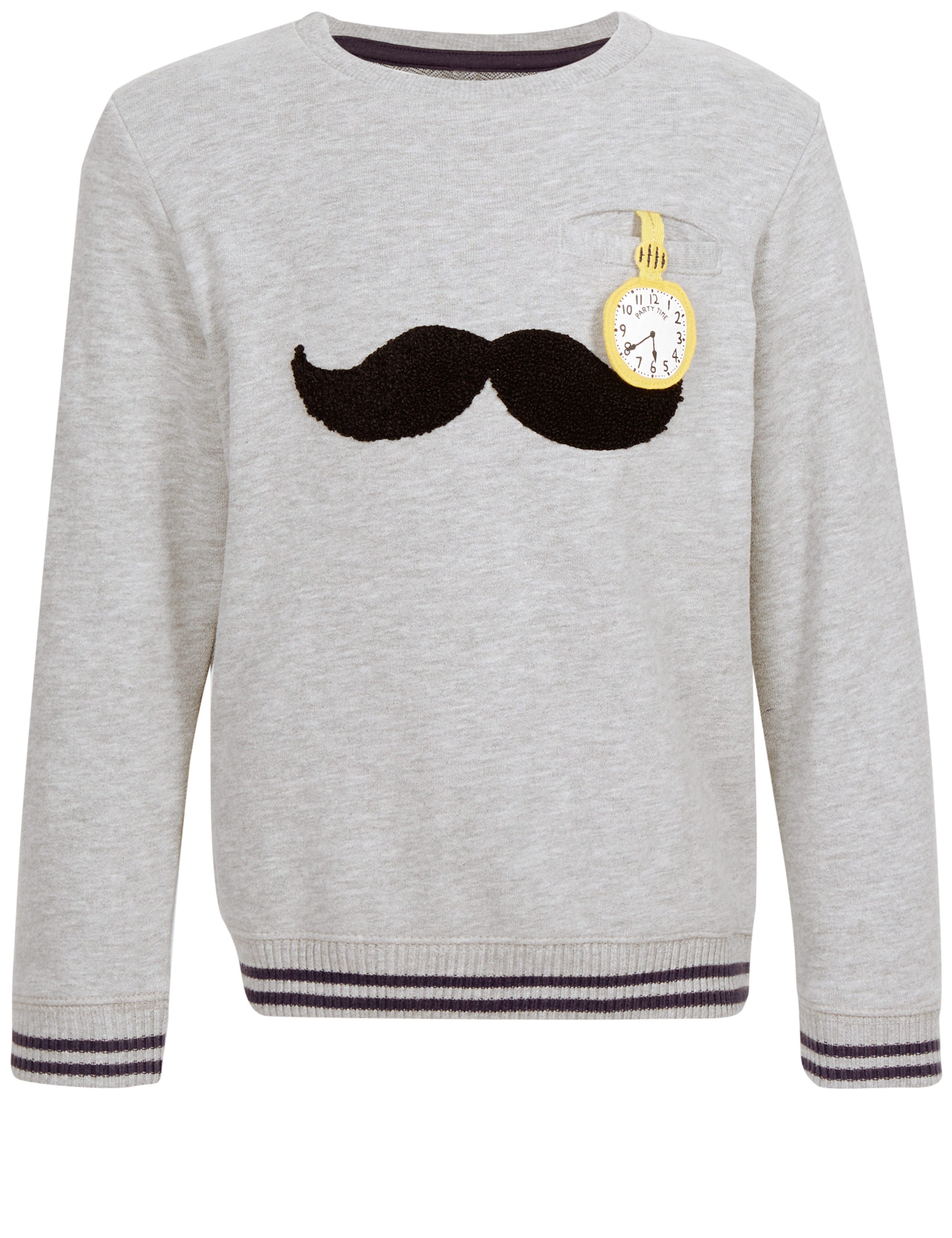 Cotton Rich Moustache Sweatshirt (3 Months - 6 Years) 6 of 7