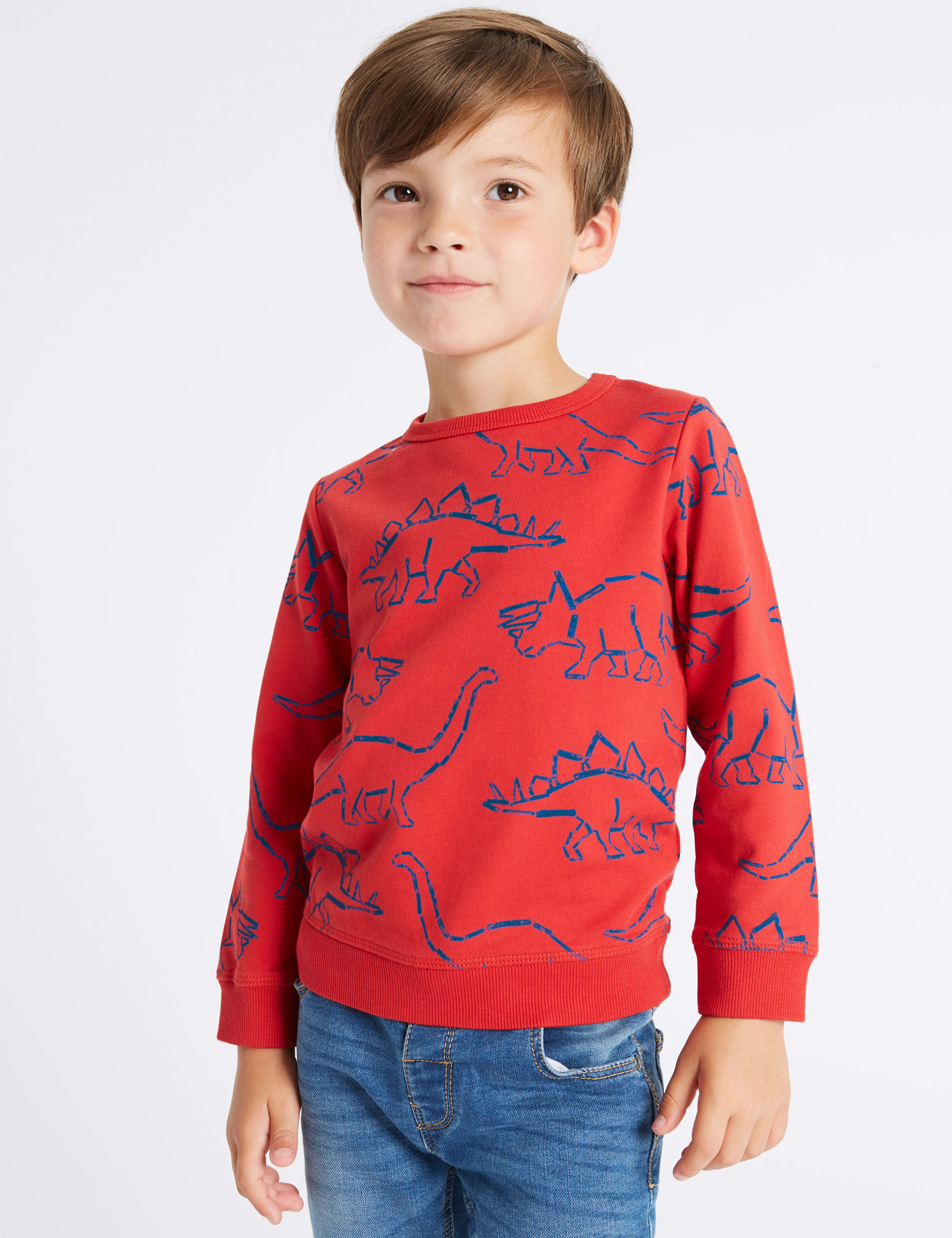 Pure Cotton Printed Sweatshirt (3 Months - 7 Years) 1 of 2