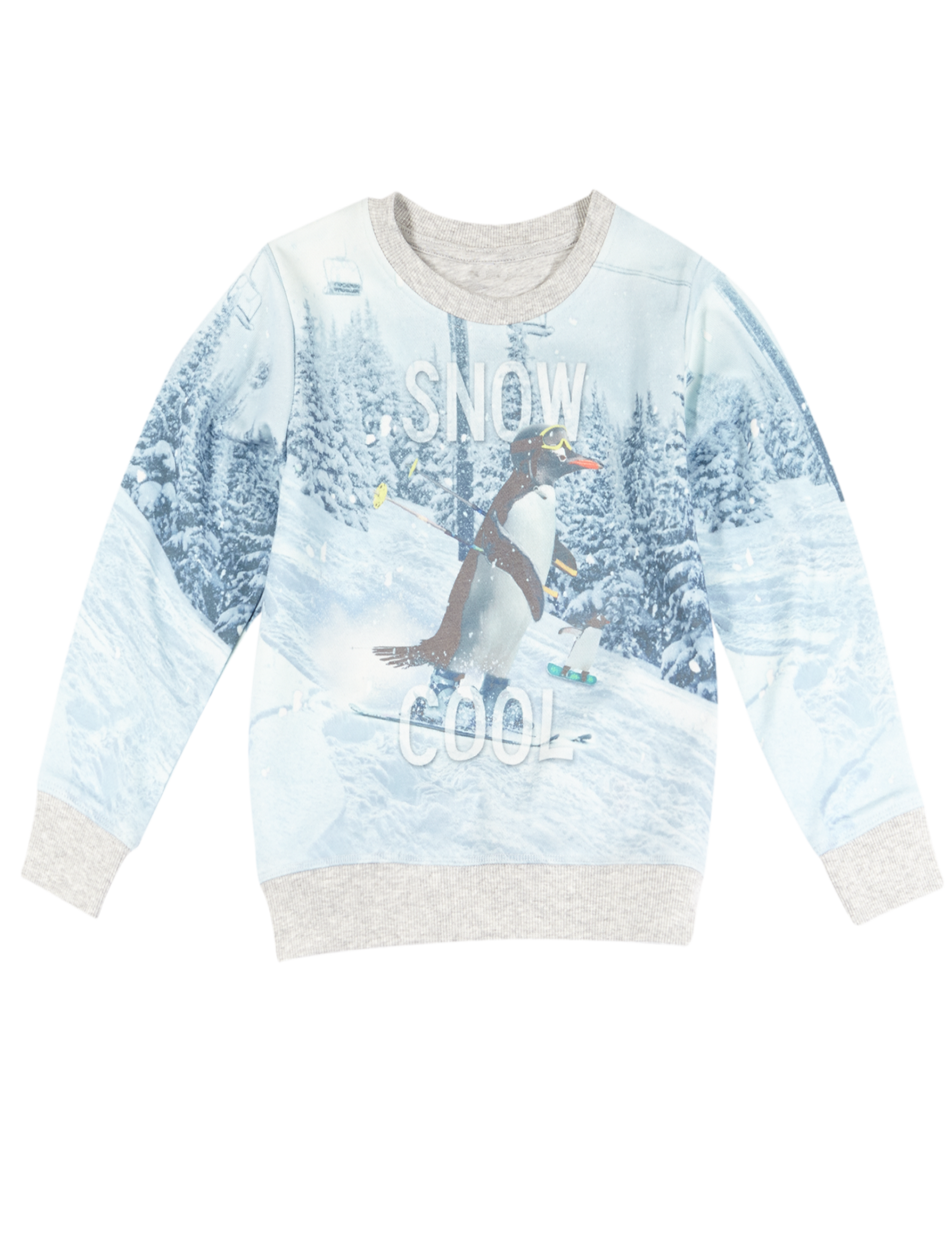 Crew Neck Penguin Print Christmas Jumper (1-7 Years) 2 of 3