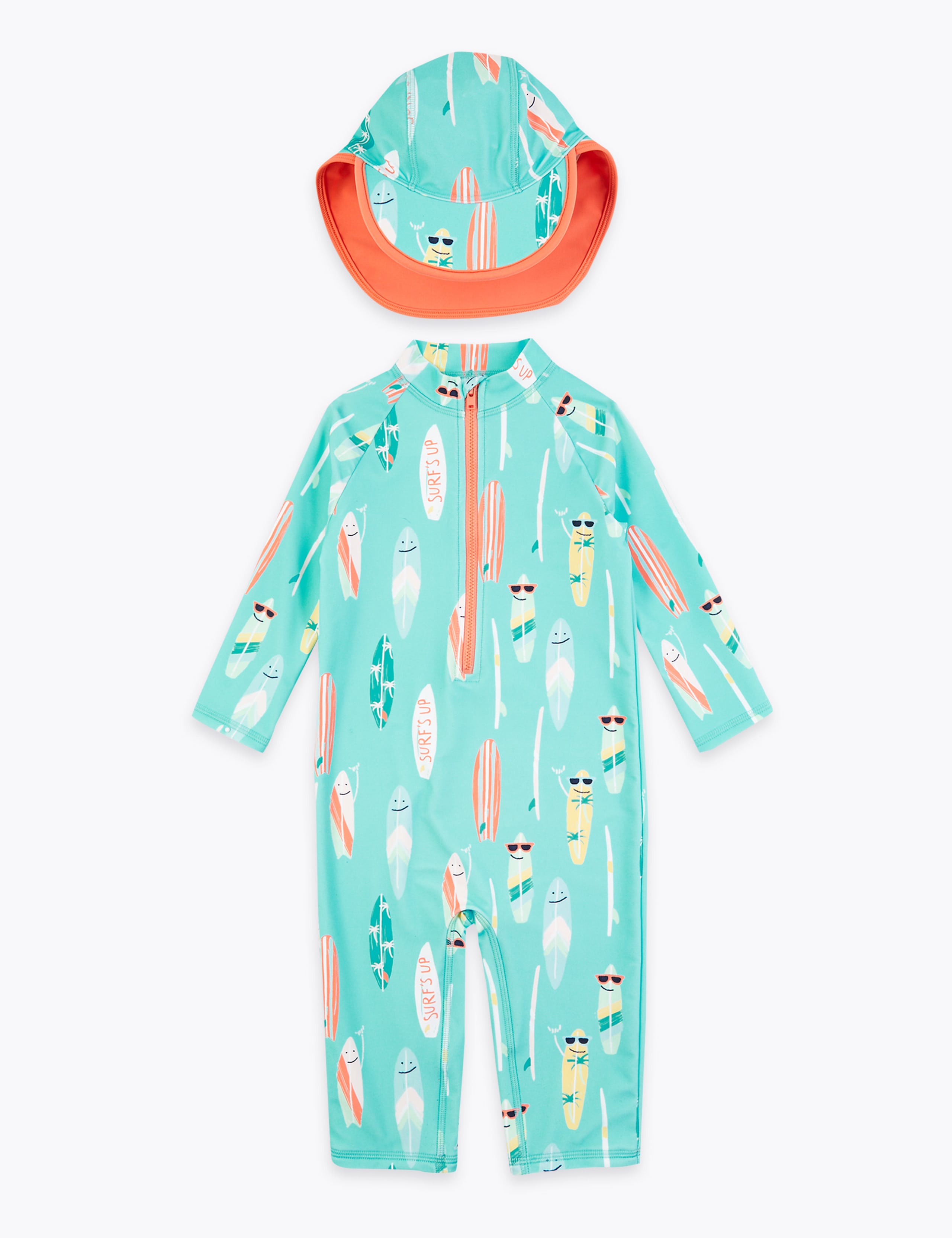 2 Piece Surfboard AOP Swimsuit (2-7 Yrs) 1 of 3