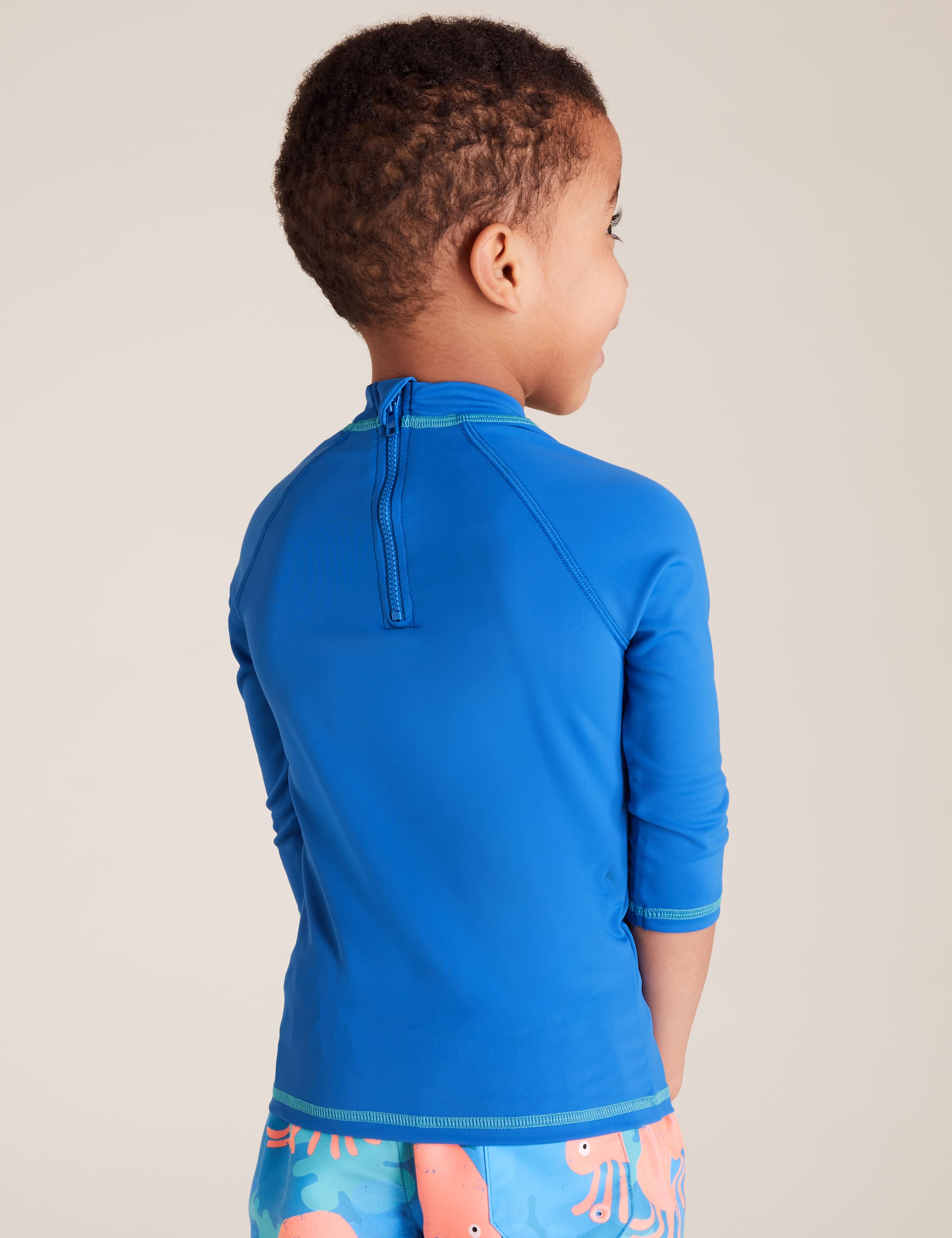2pk Printed and Solid Rash Vests (2-7 Yrs) 4 of 4