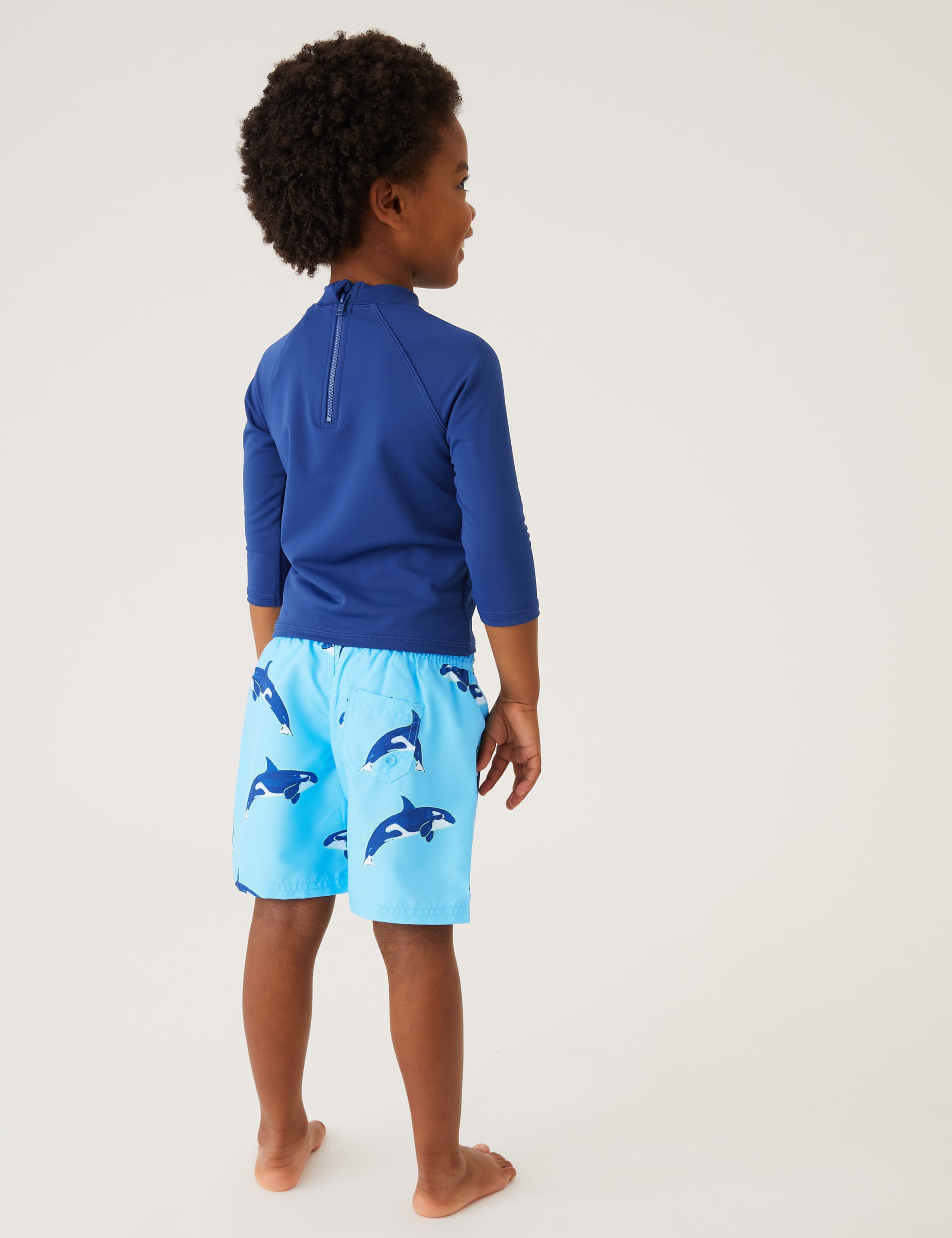 2pc Long Sleeve Rash Vest & Swim Shorts Set (2-7 Yrs) 3 of 5