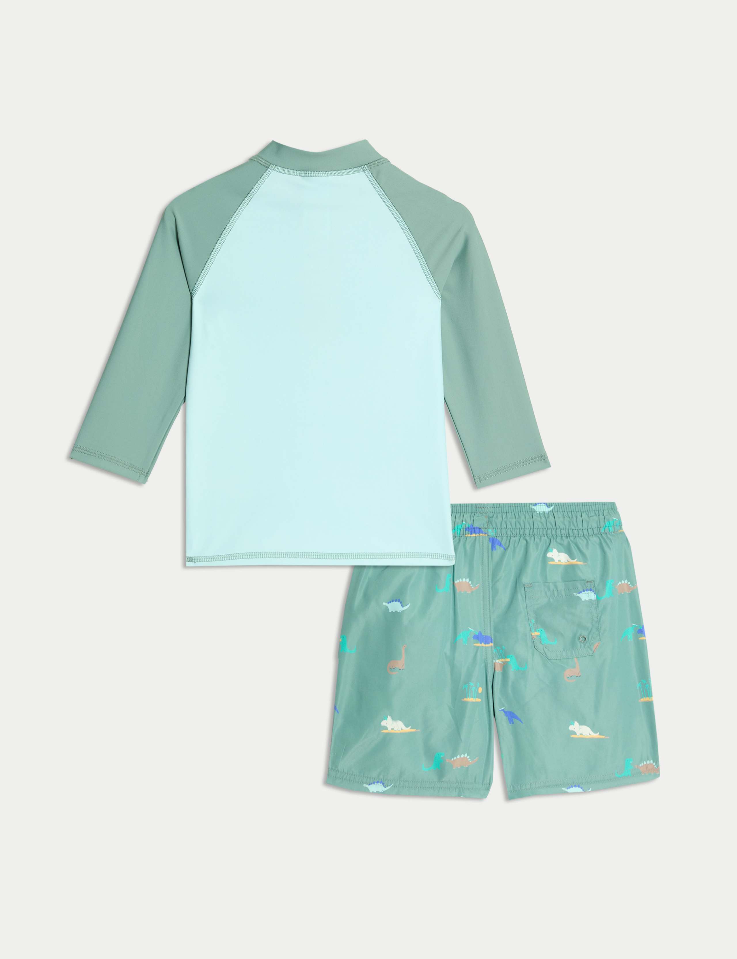 2pc Dinosaur 3/4 Sleeve Swim Set (2-8 Yrs) 2 of 3