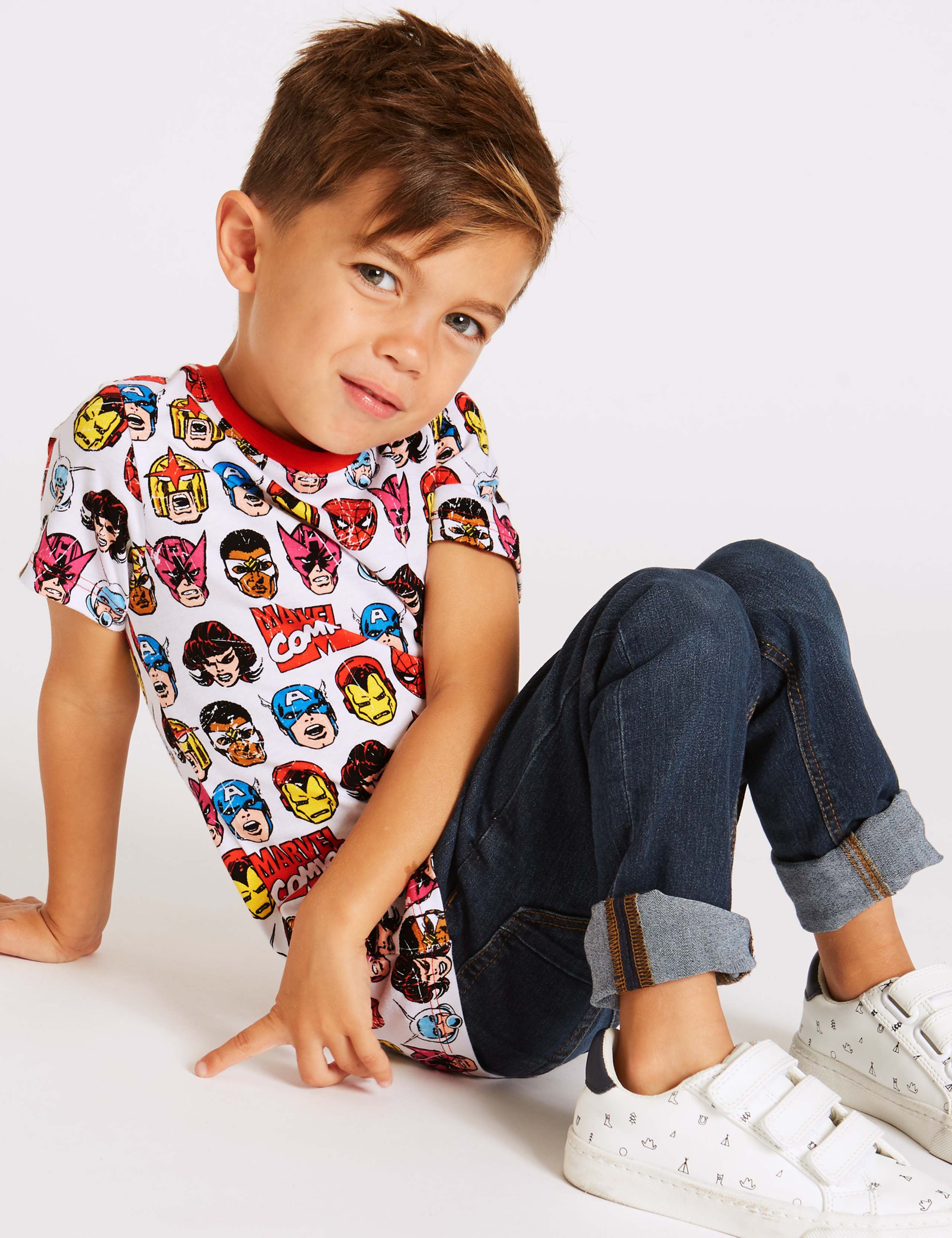 Marvel™ Pure Cotton Top (3 Months - 7 Years) 1 of 3
