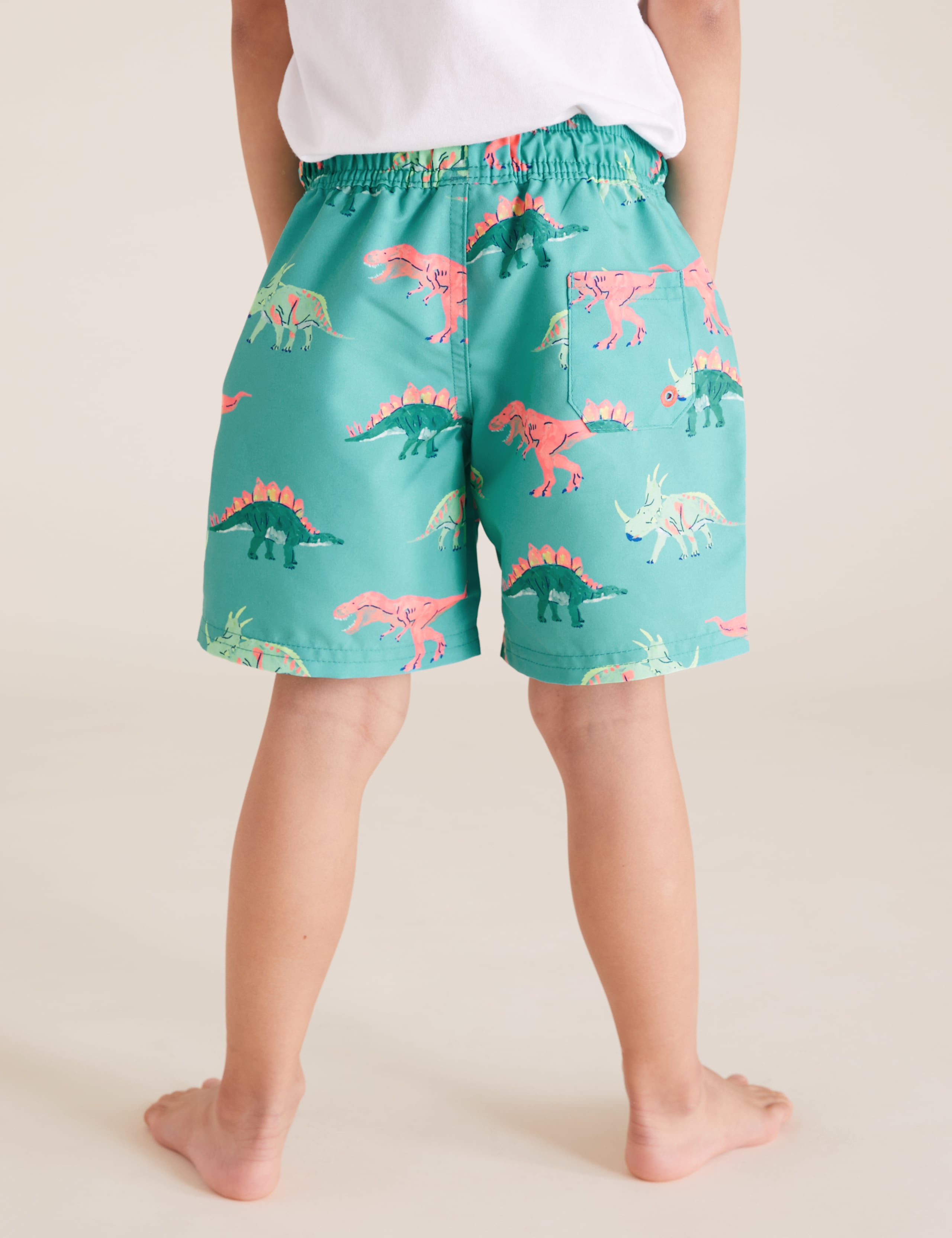 Dinosaur All Over Print Swim Shorts (2-7 Yrs) 4 of 4
