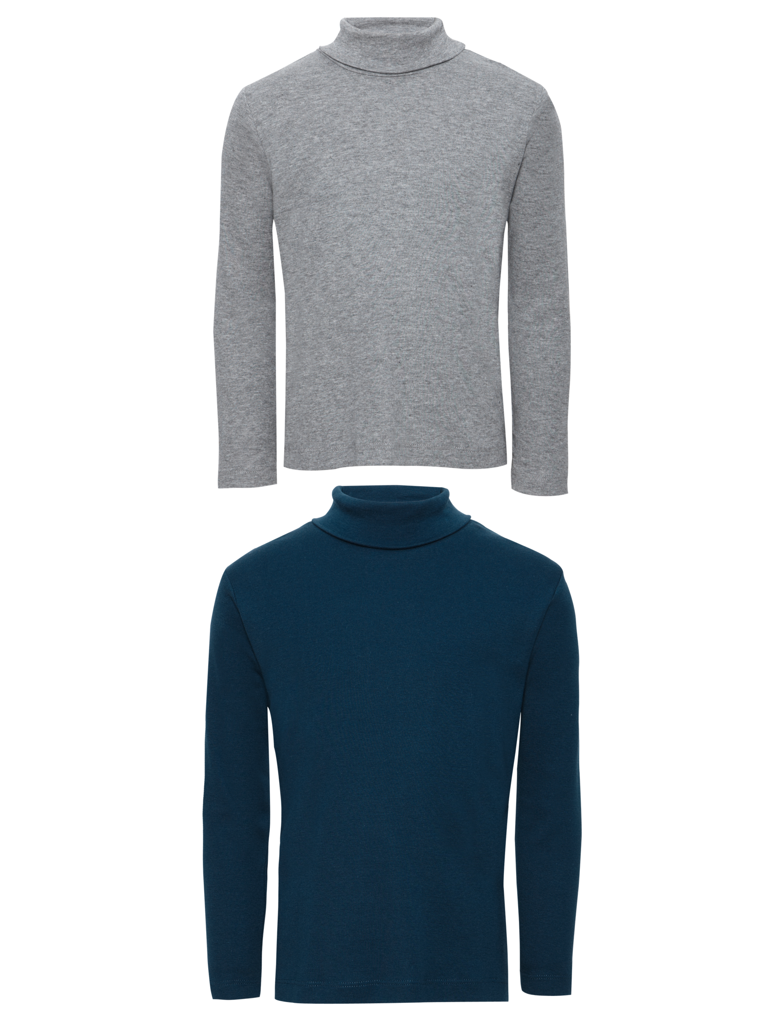 2 Pack Cotton Rich Roll Neck Boys Tops (1-7 Years) 2 of 5