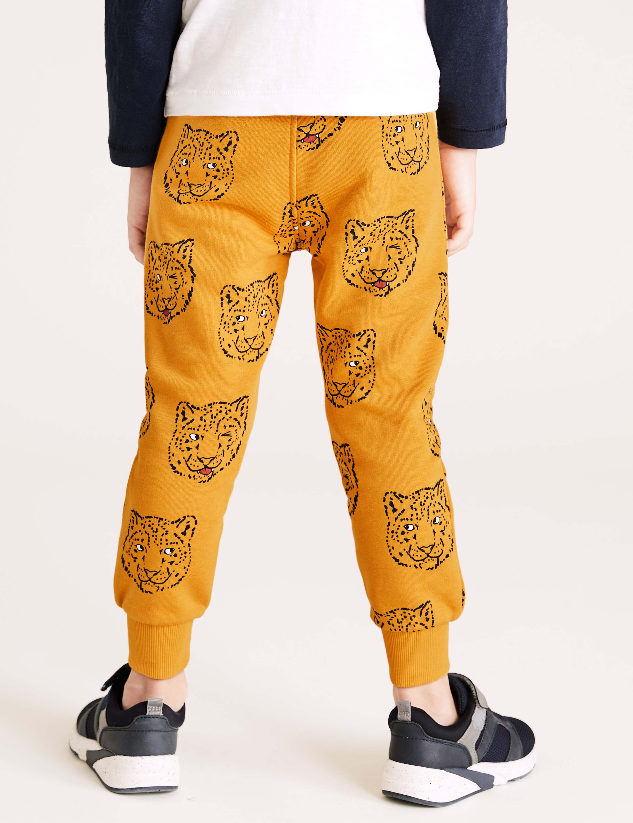 Regular Cotton Rich Tiger Face Joggers (2-7 Yrs) 5 of 5