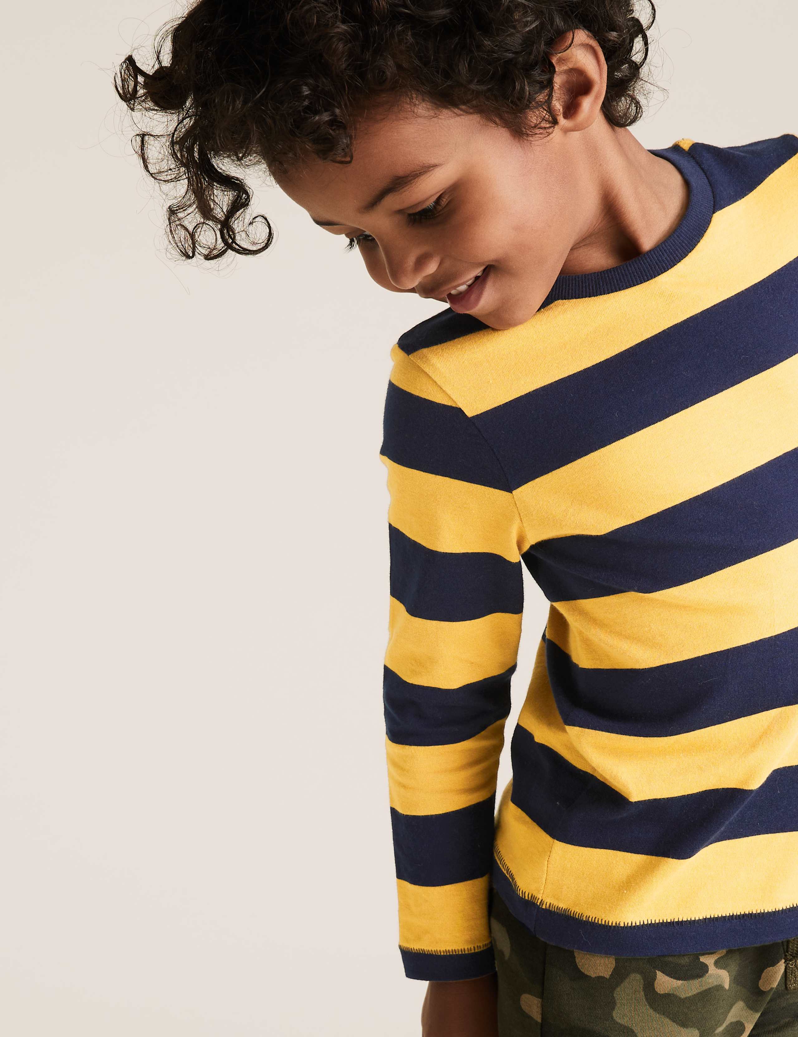 Pure Cotton Stripe Top (2-7 Yrs) 3 of 4