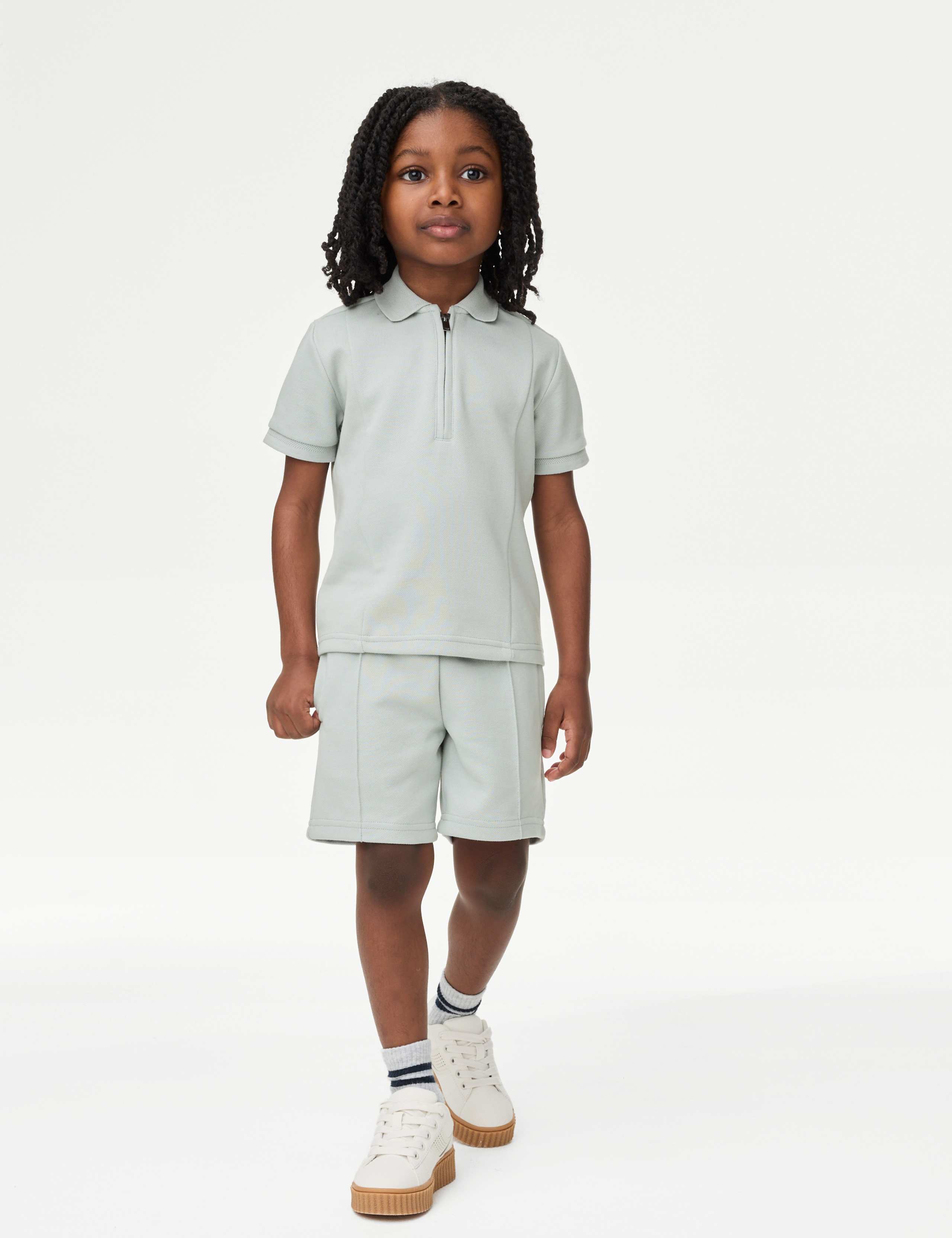 Cotton Blend Pique Top & Bottom Outfit (2-16 Yrs) 3 of 5