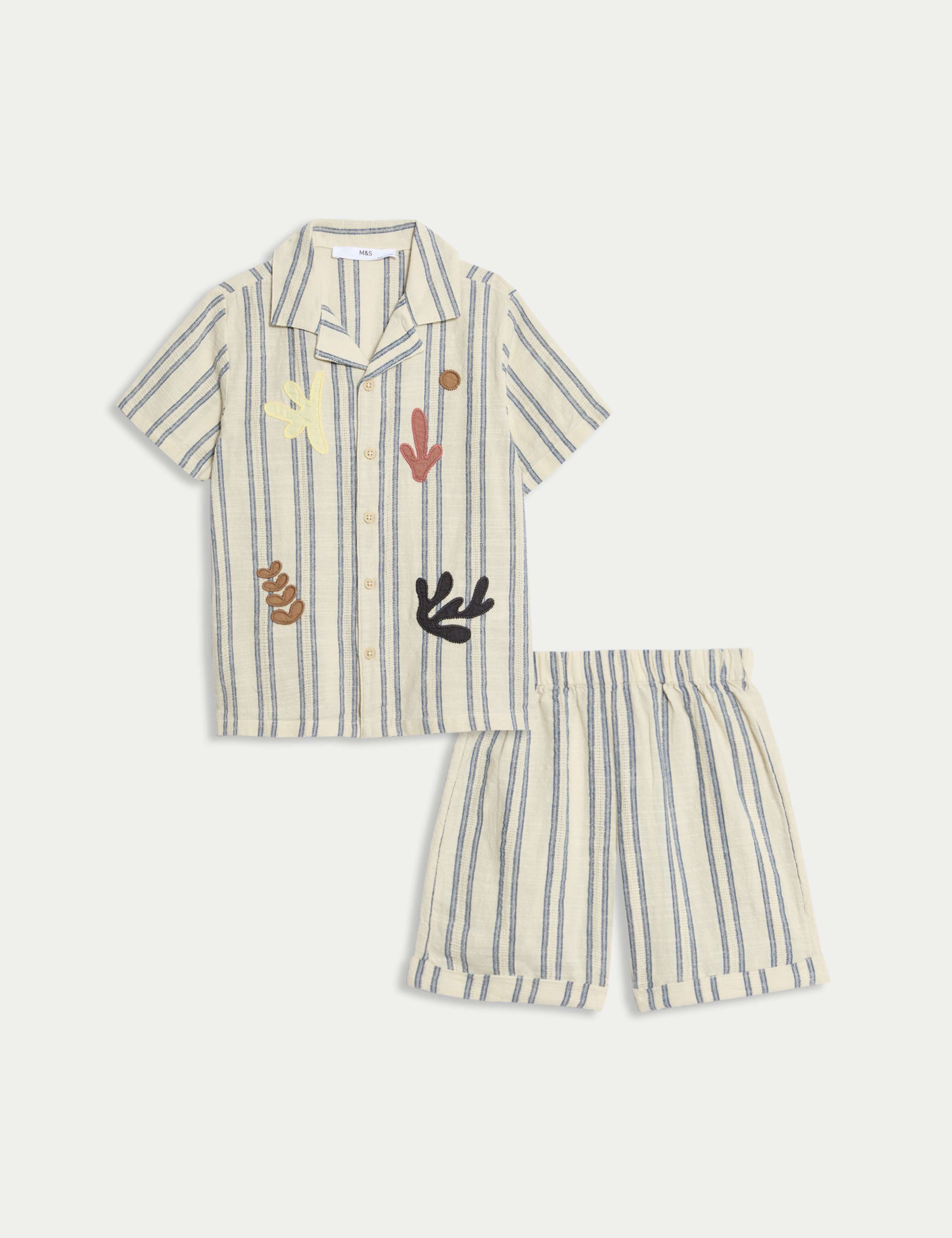 2pc Pure Cotton Striped Top & Bottom Outfit (2-8 Yrs) 2 of 2