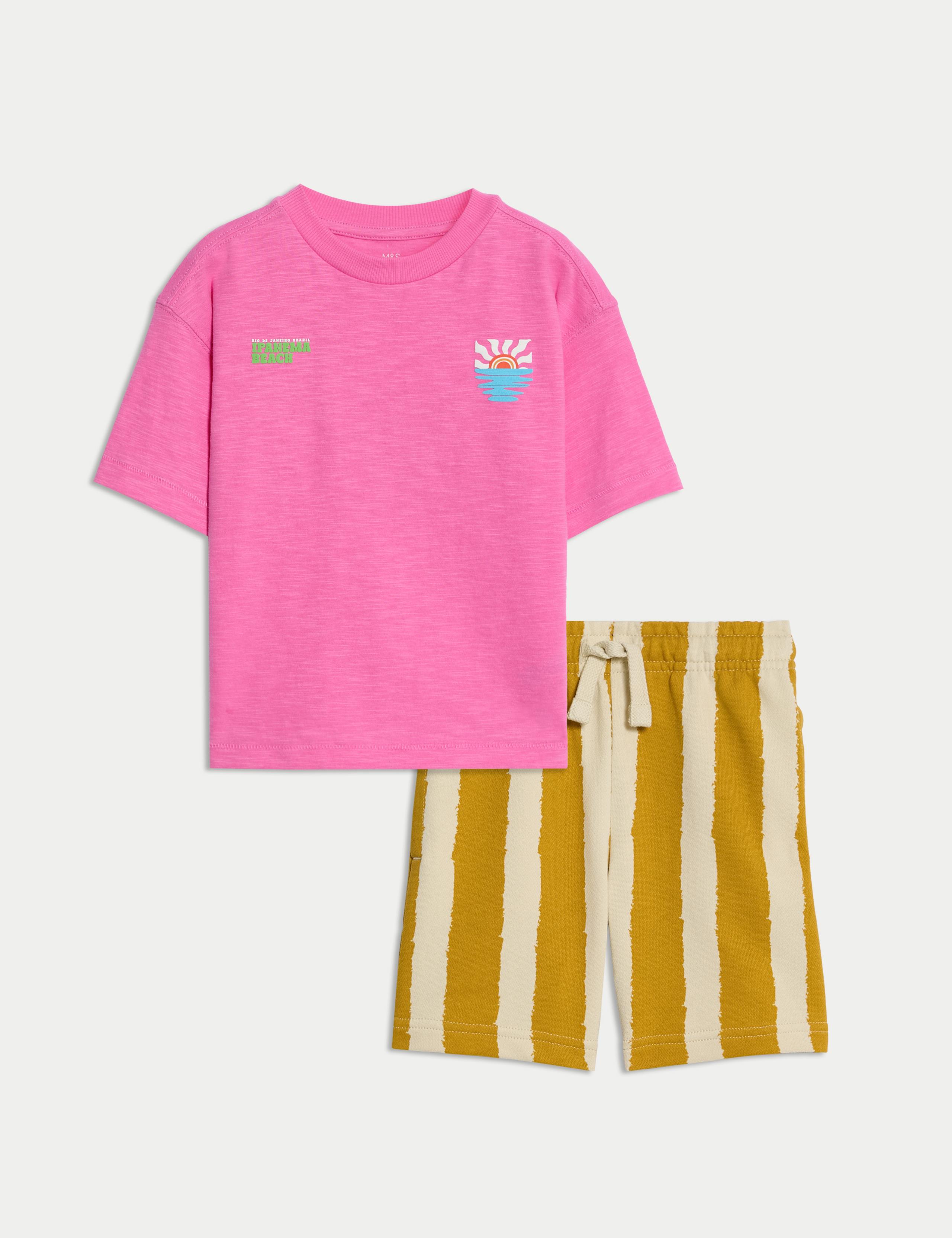 PURE COTTON GRAPHIC TOP AND BOTTOM(2-8 Yrs) 2 of 8