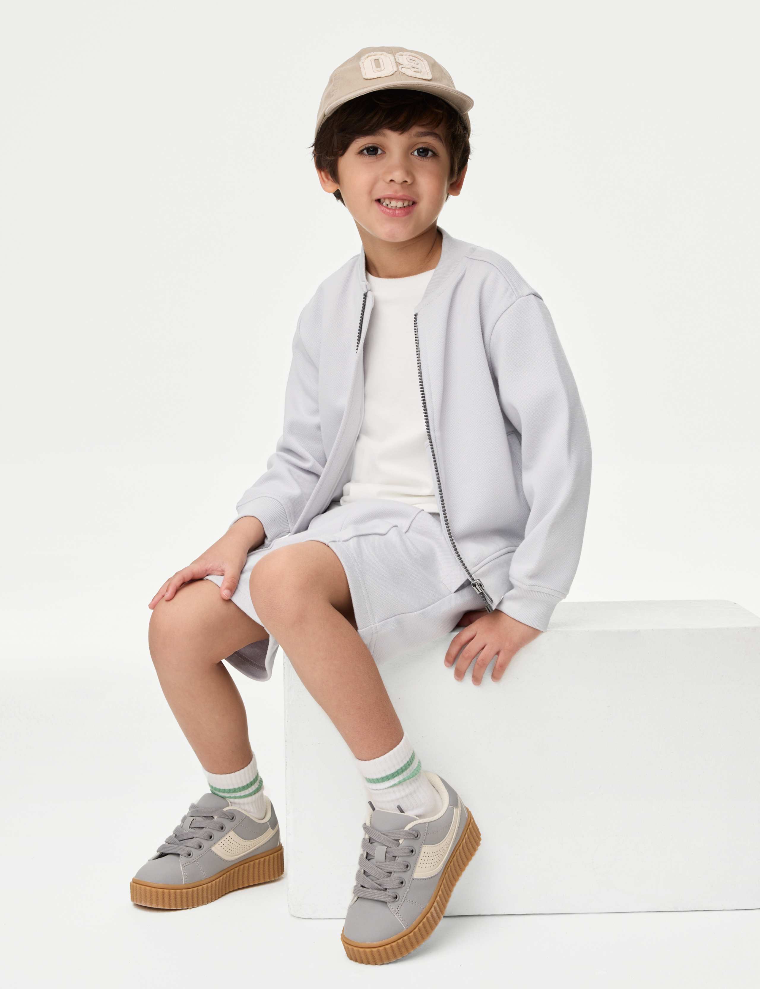 3pc Cotton Blend Top & Bottom Outfit (2-8 Yrs) 1 of 6