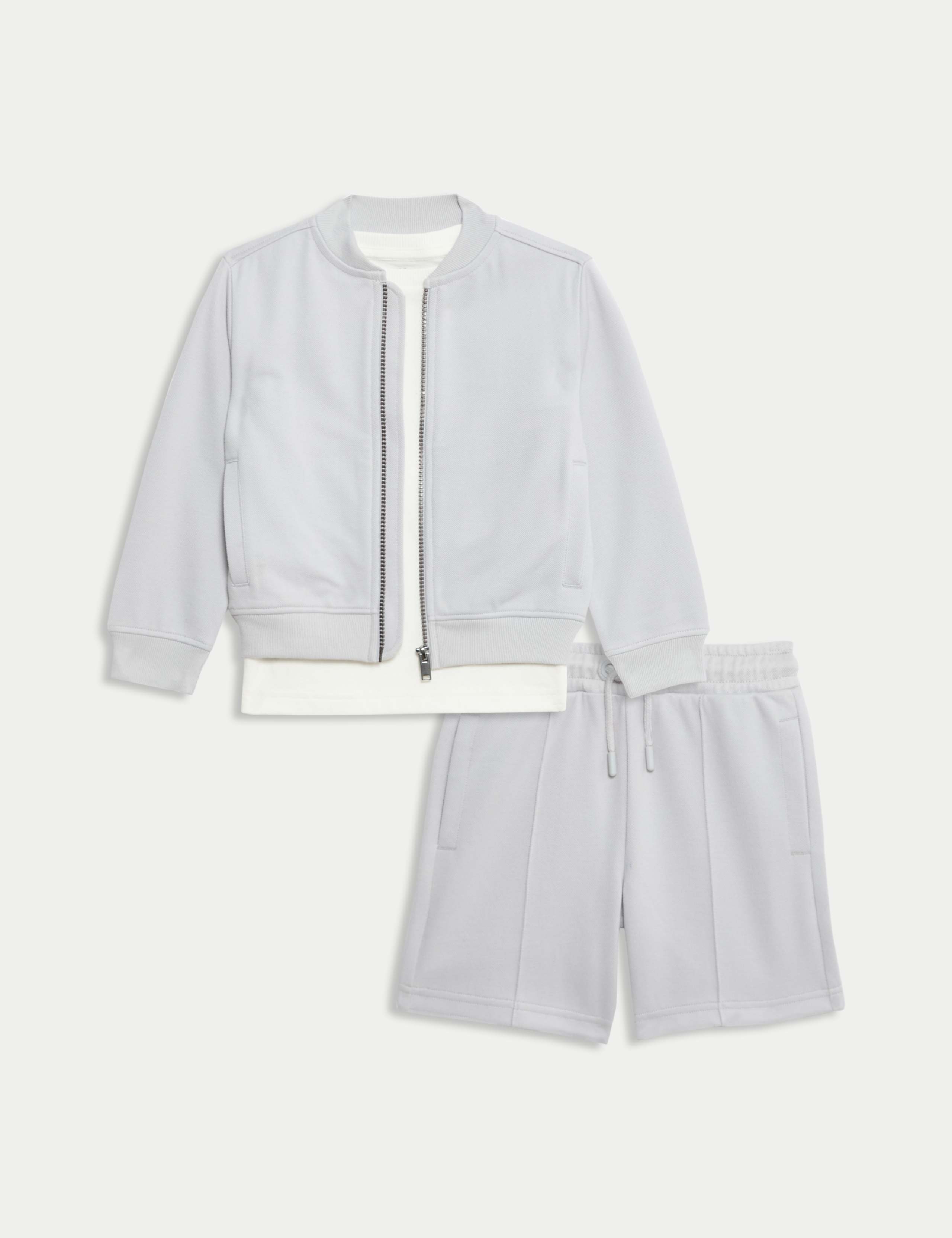 3pc Cotton Blend Top & Bottom Outfit (2-8 Yrs) 2 of 6