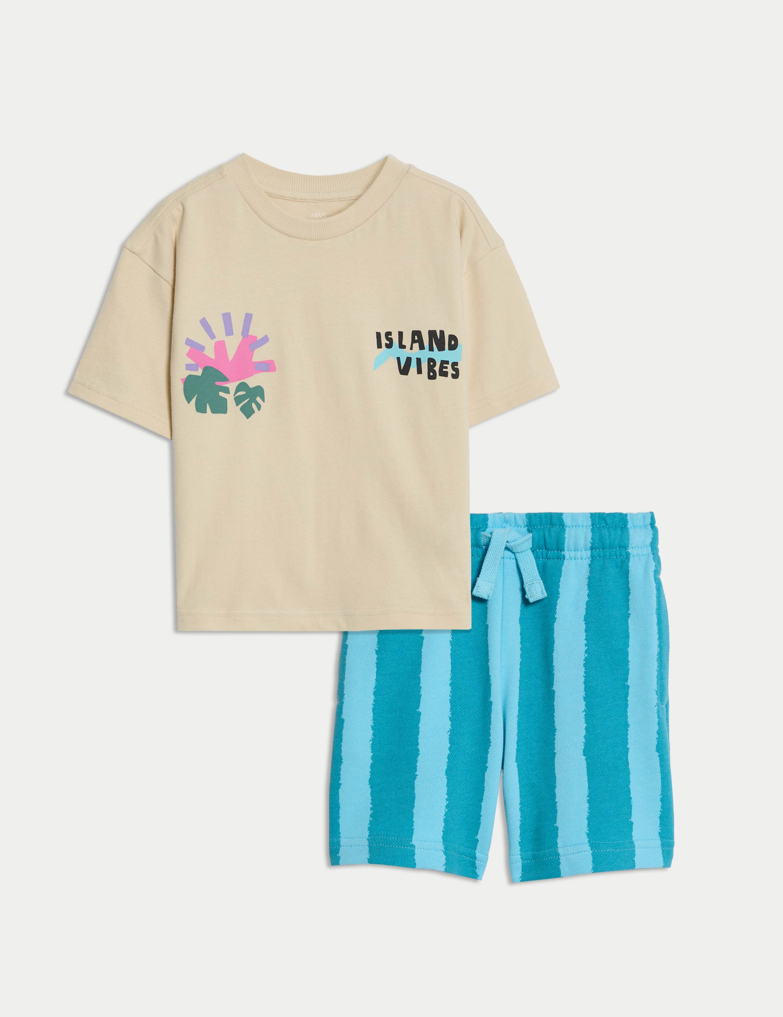 Pure Cotton Top And Bottom Outfit (2-8 Yrs) 2 of 5
