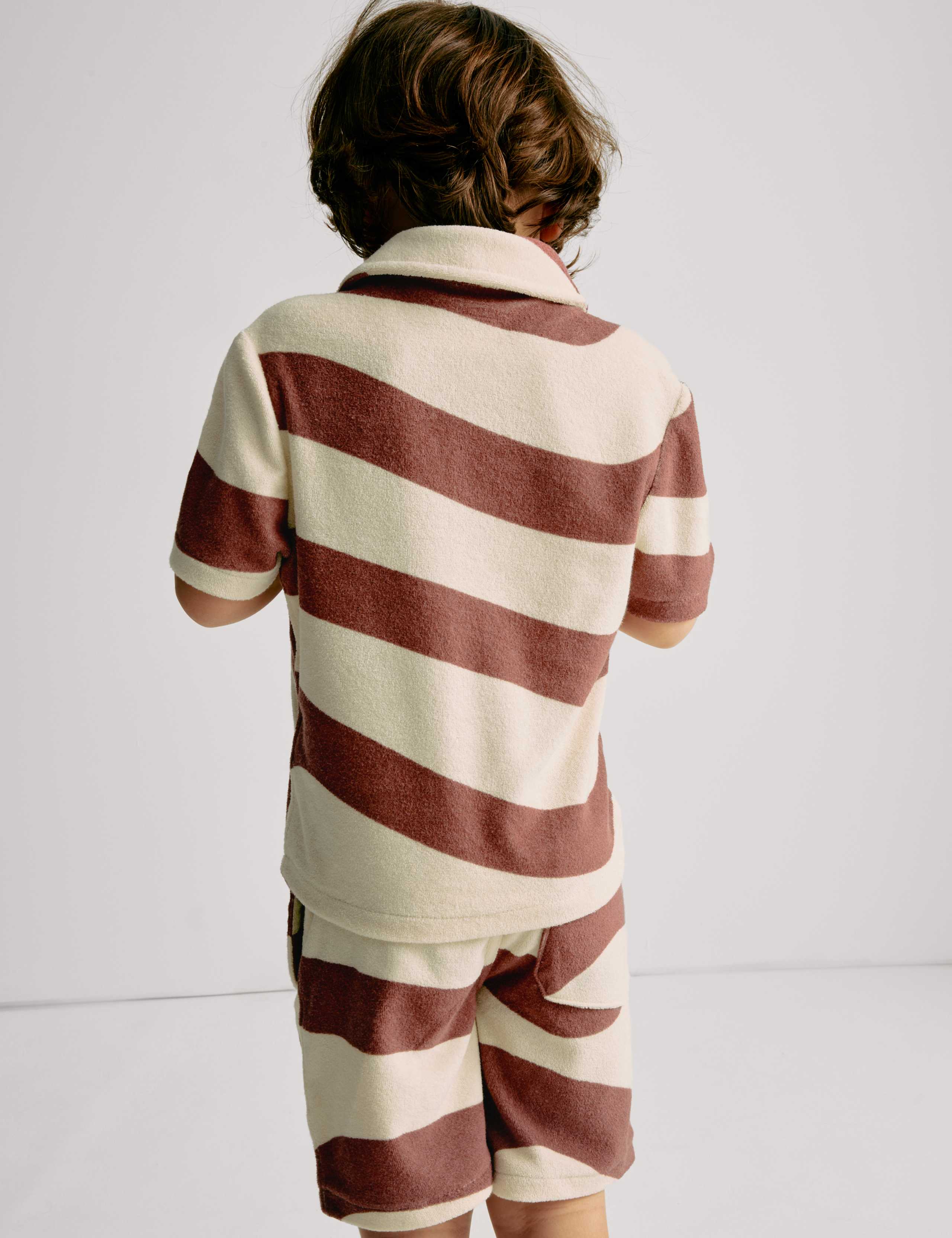 2pc Cotton Rich Wave Shirt and Shorts Set (2-8 Yrs) 6 of 6