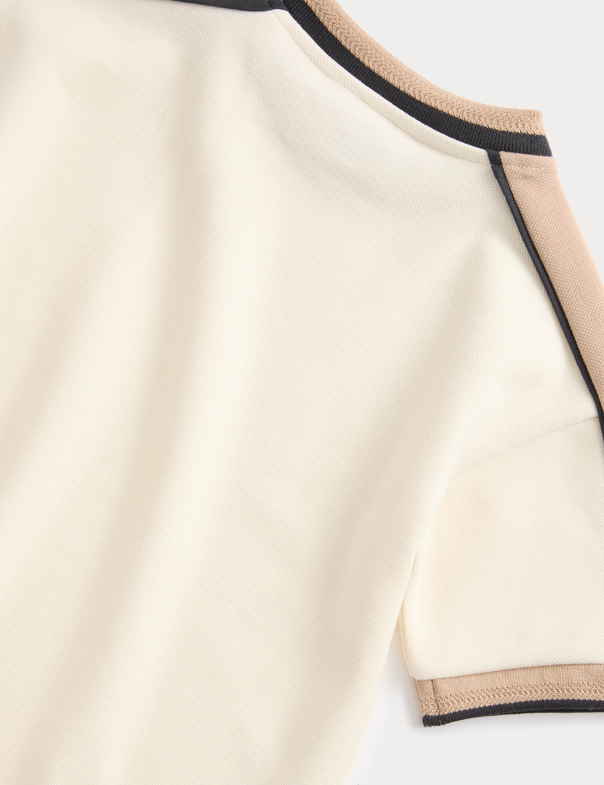 Cotton Blend Pique T-shirt & Short Outfit (2-10 Yrs) 3 of 3