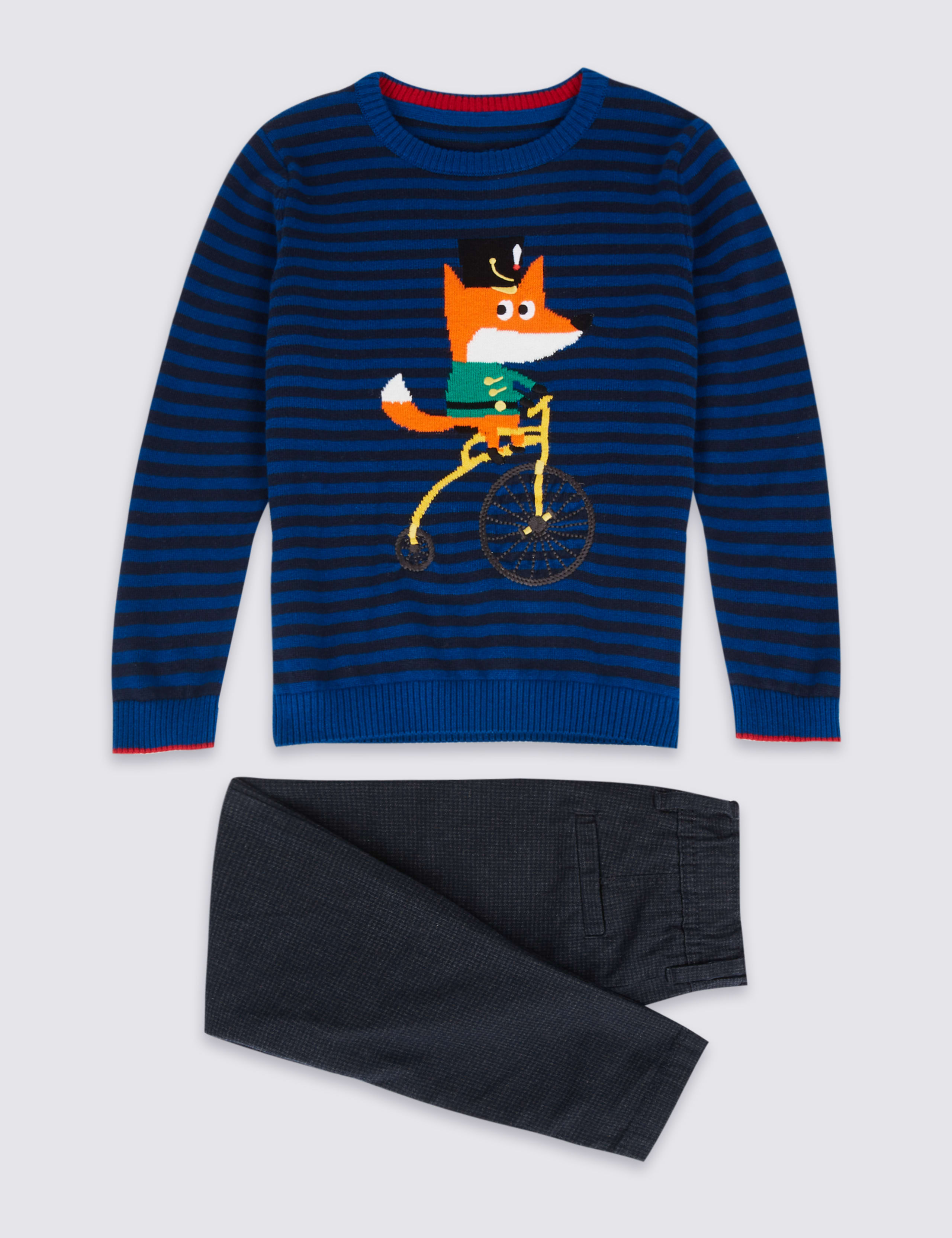 2 Piece Jumper & Trousers Outfit (3 Months - 6 Years) 2 of 6