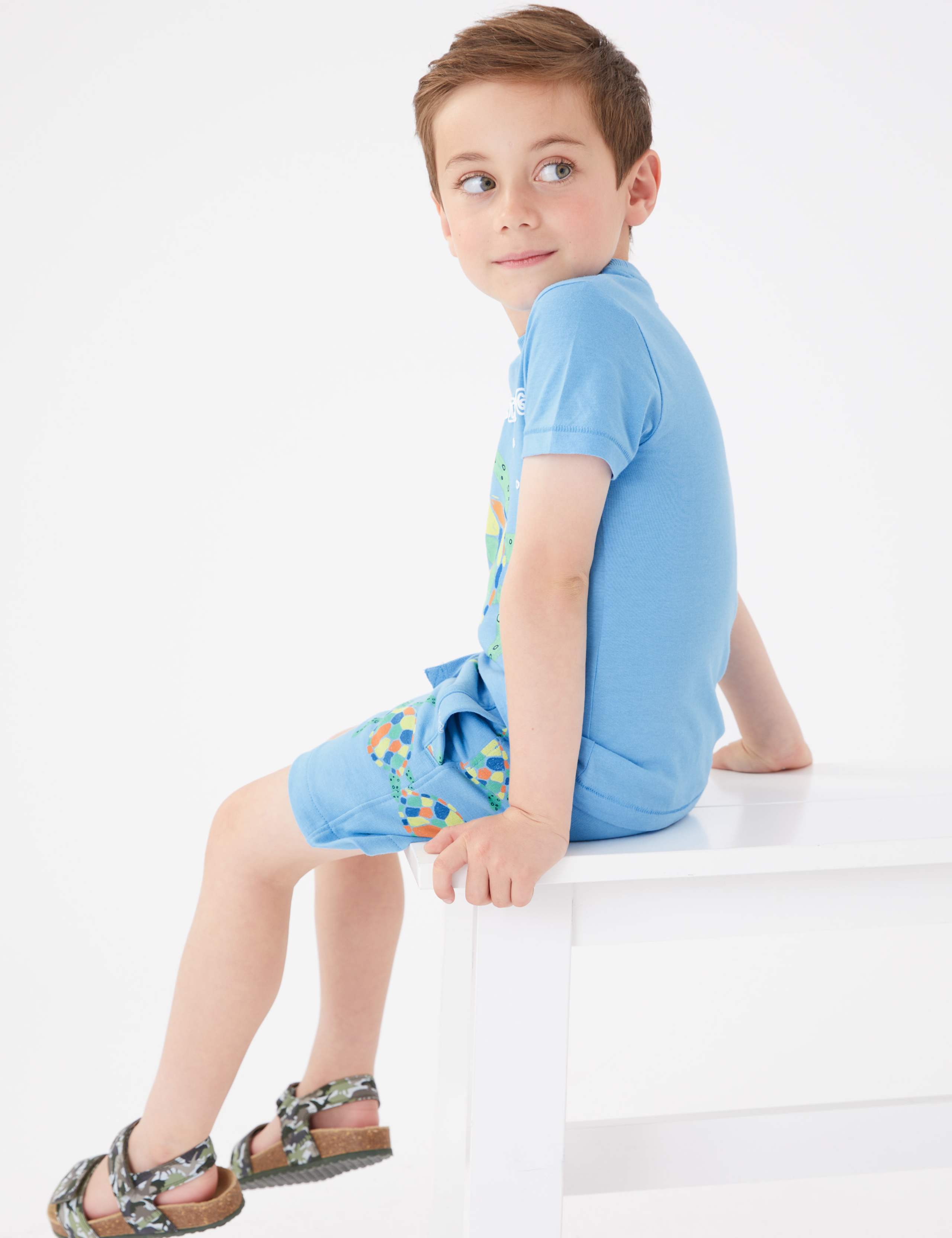 Cotton Rich Turtle Top & Bottom Outfit (2-7 Yrs) 4 of 5