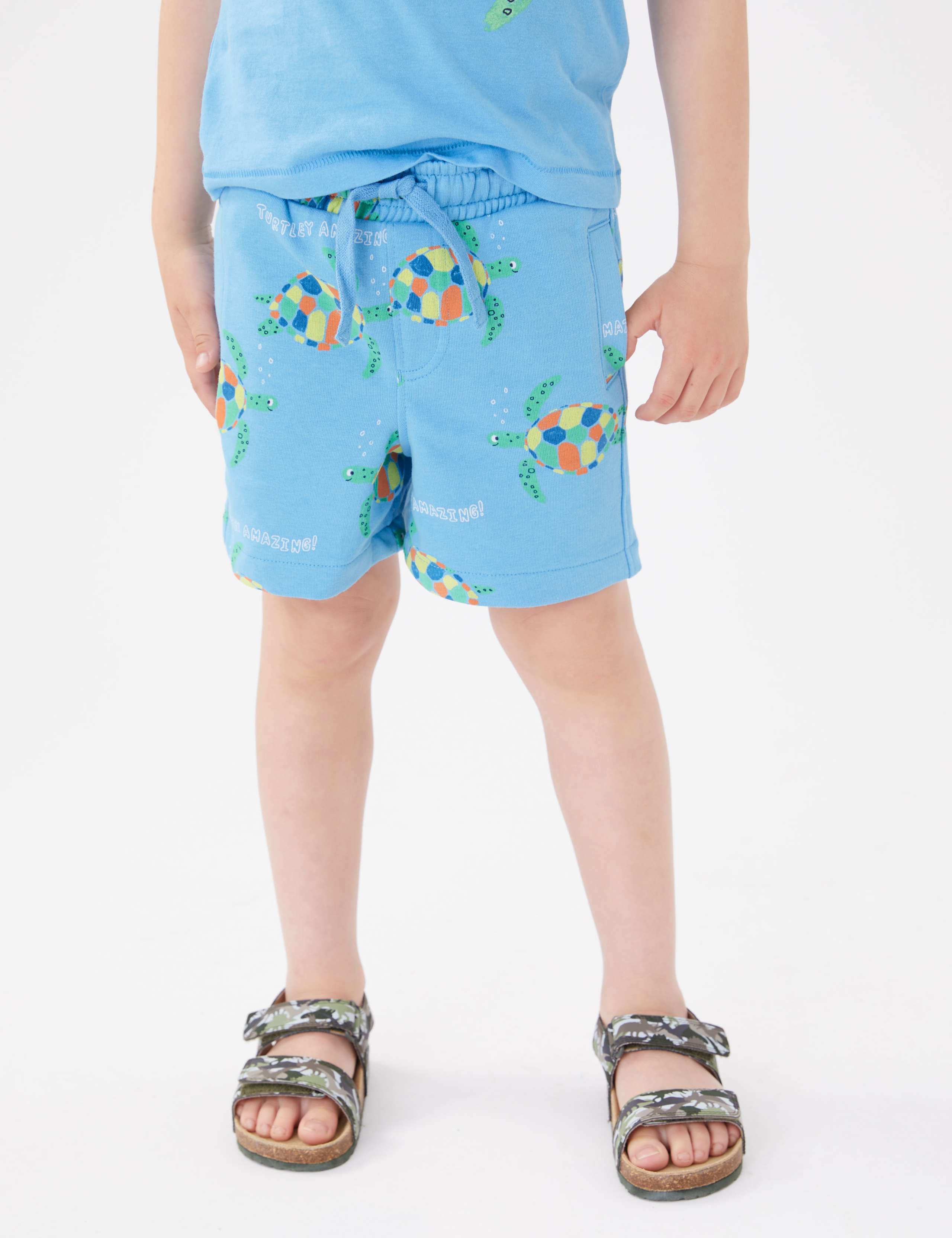 Cotton Rich Turtle Top & Bottom Outfit (2-7 Yrs) 5 of 5