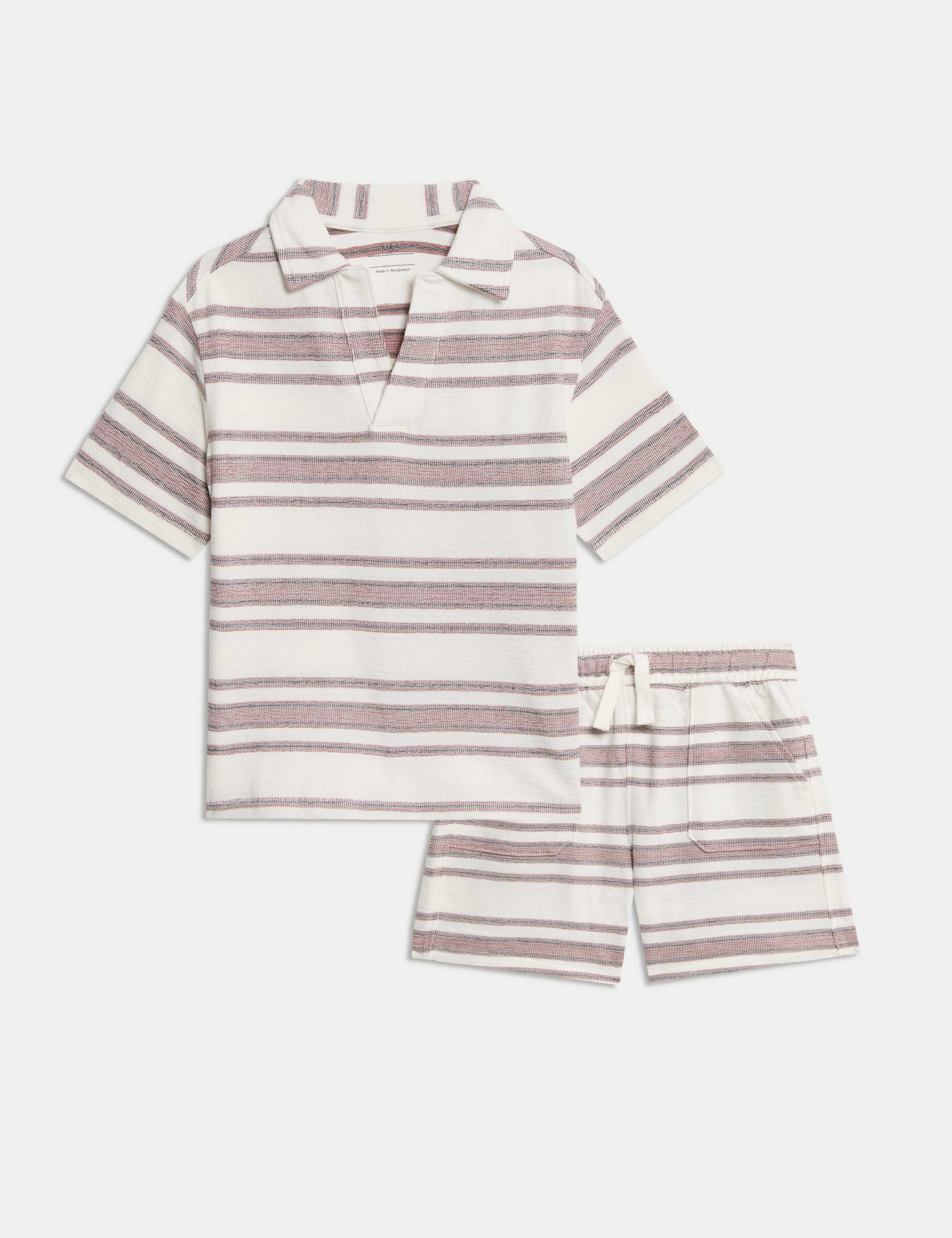2pc Pure Cotton Textured Top & Bottom Outfit (1-8 Yrs) 2 of 6