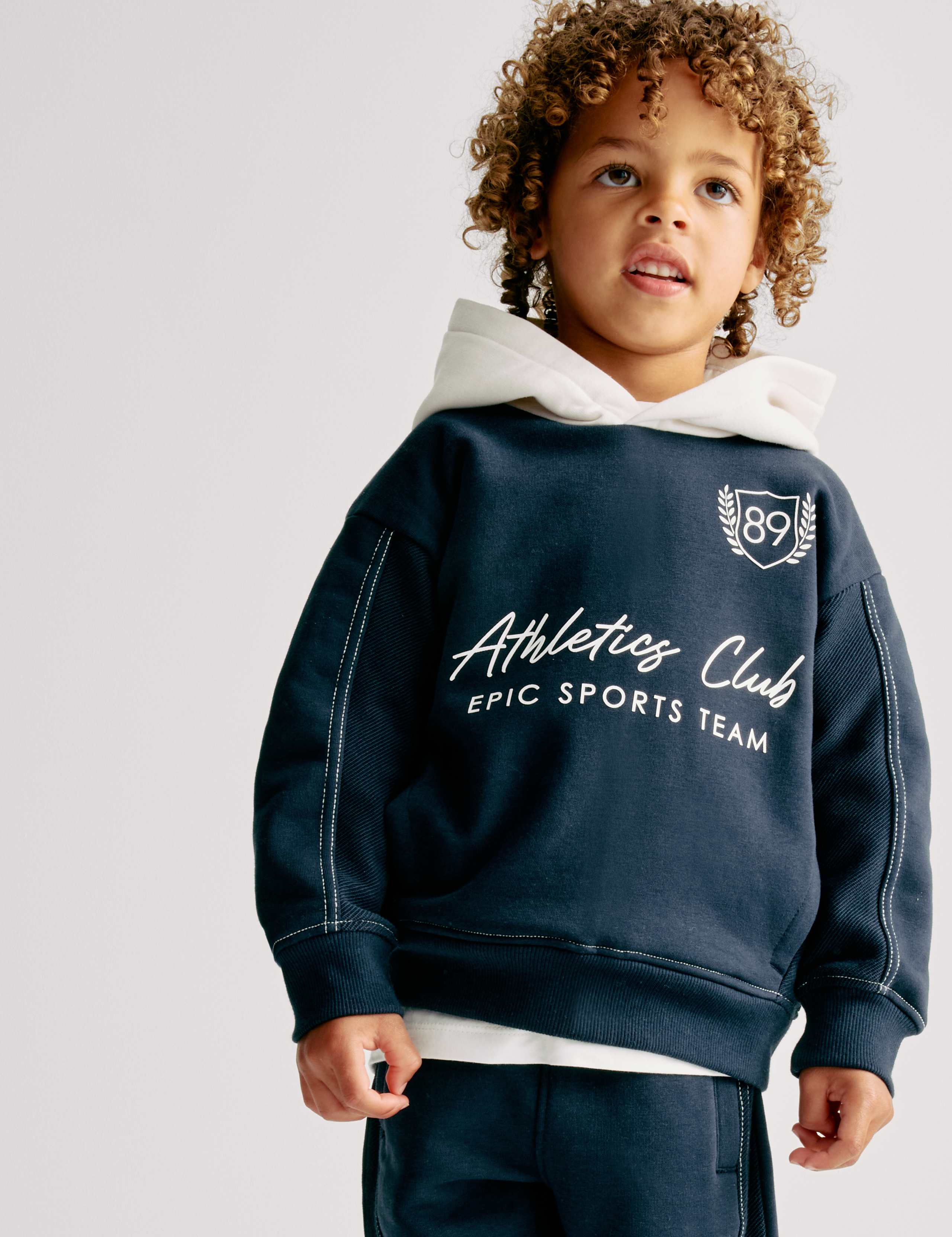 Cotton Rich Hoodie & Jogger Outfit (2-8 Yrs) 6 of 7