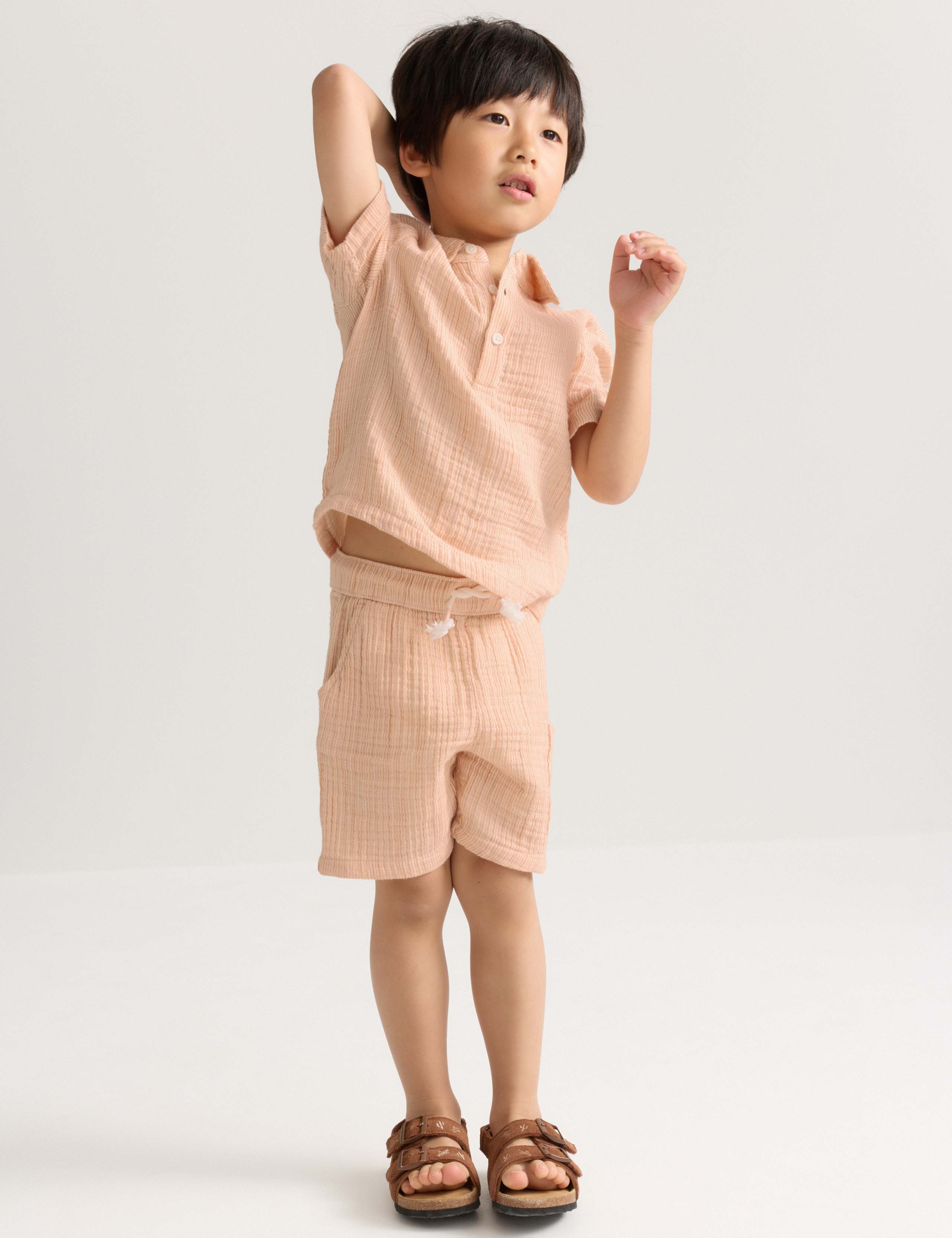 2 Piece Pure Cotton Striped Popover Outfit (2-8 Yrs) 3 of 8