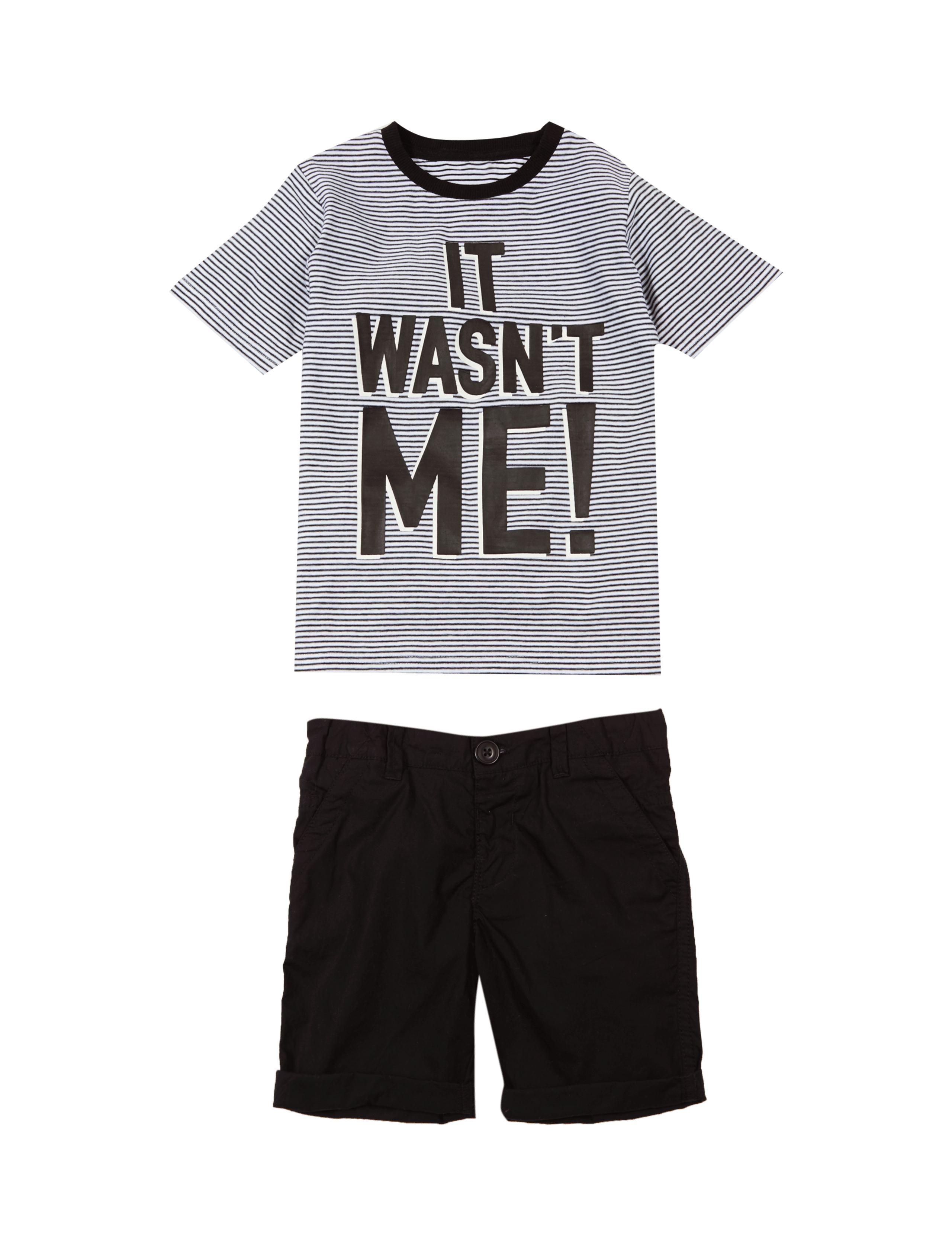 2 Piece Pure T-Shirt & Shorts Outfit (1-7 Years) 2 of 3