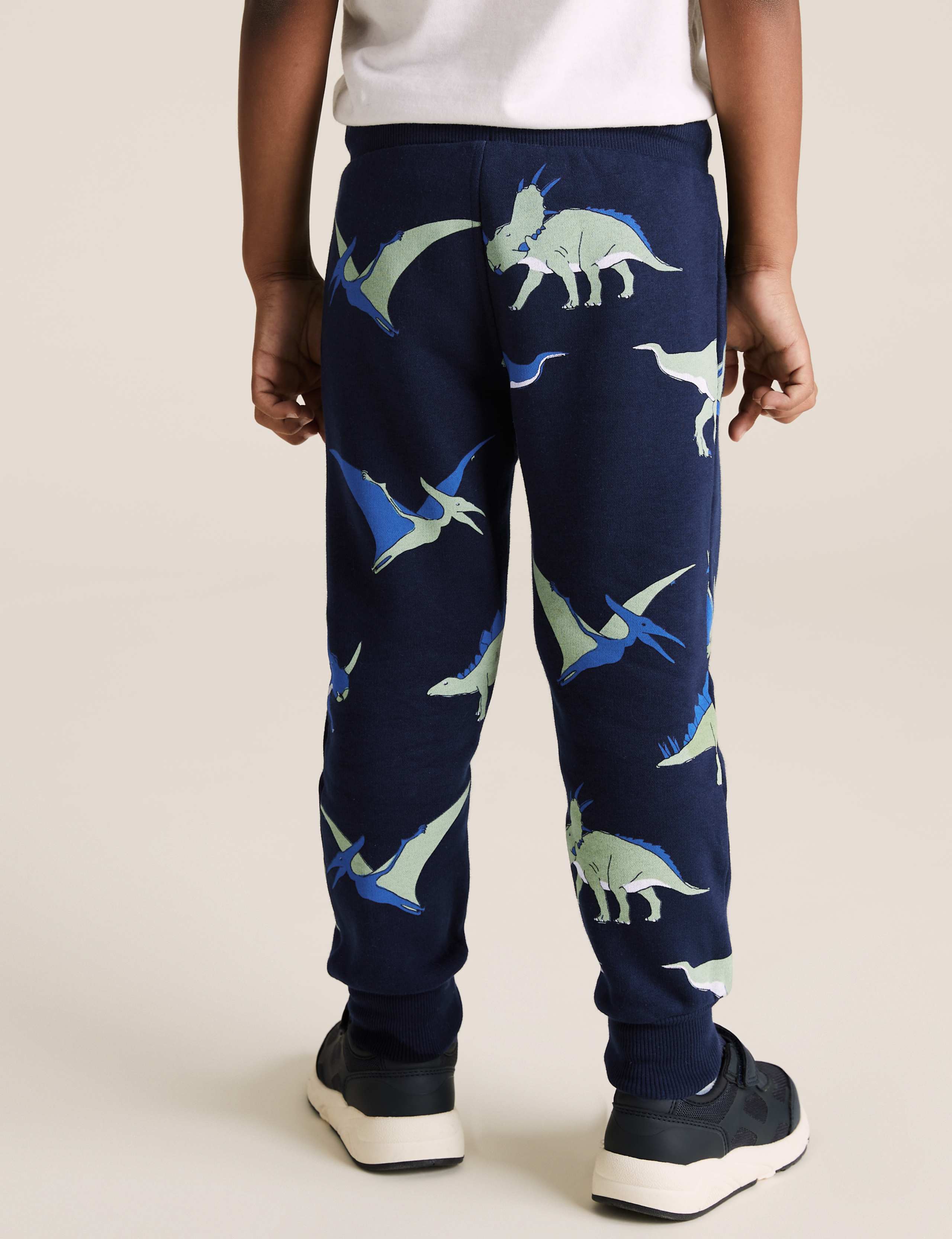 Organic Cotton Neon Dinosaur Joggers (2-7 Yrs) 5 of 5