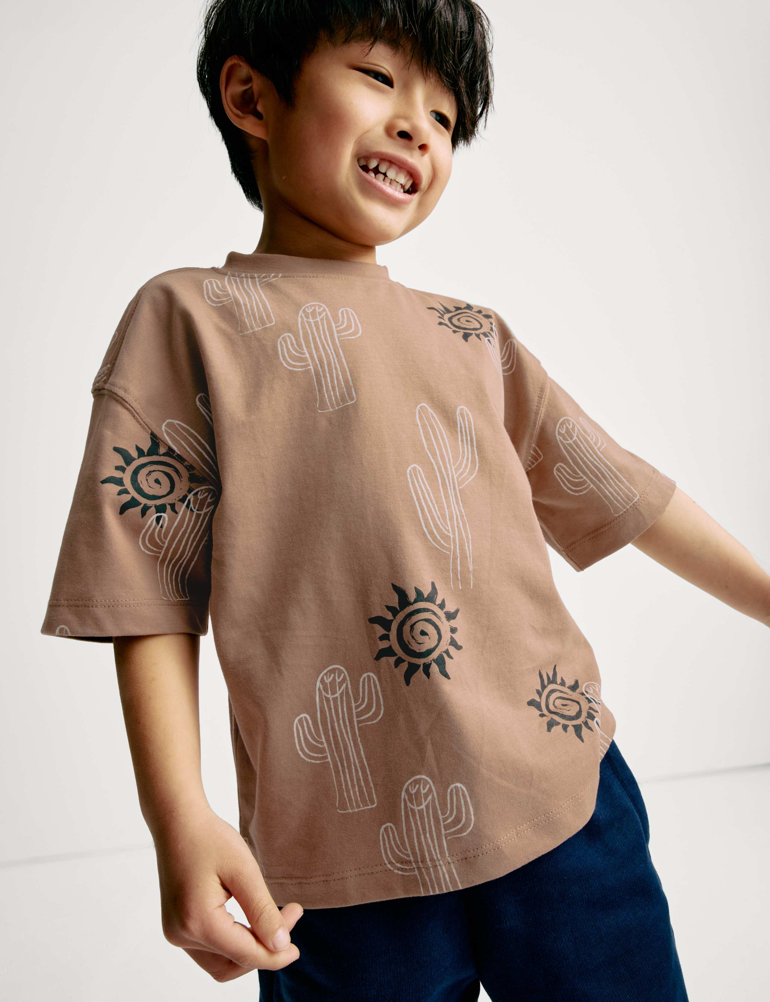 2pc Pure Cotton Cactus T-Shirt and Shorts (2-8 Yrs) 5 of 6