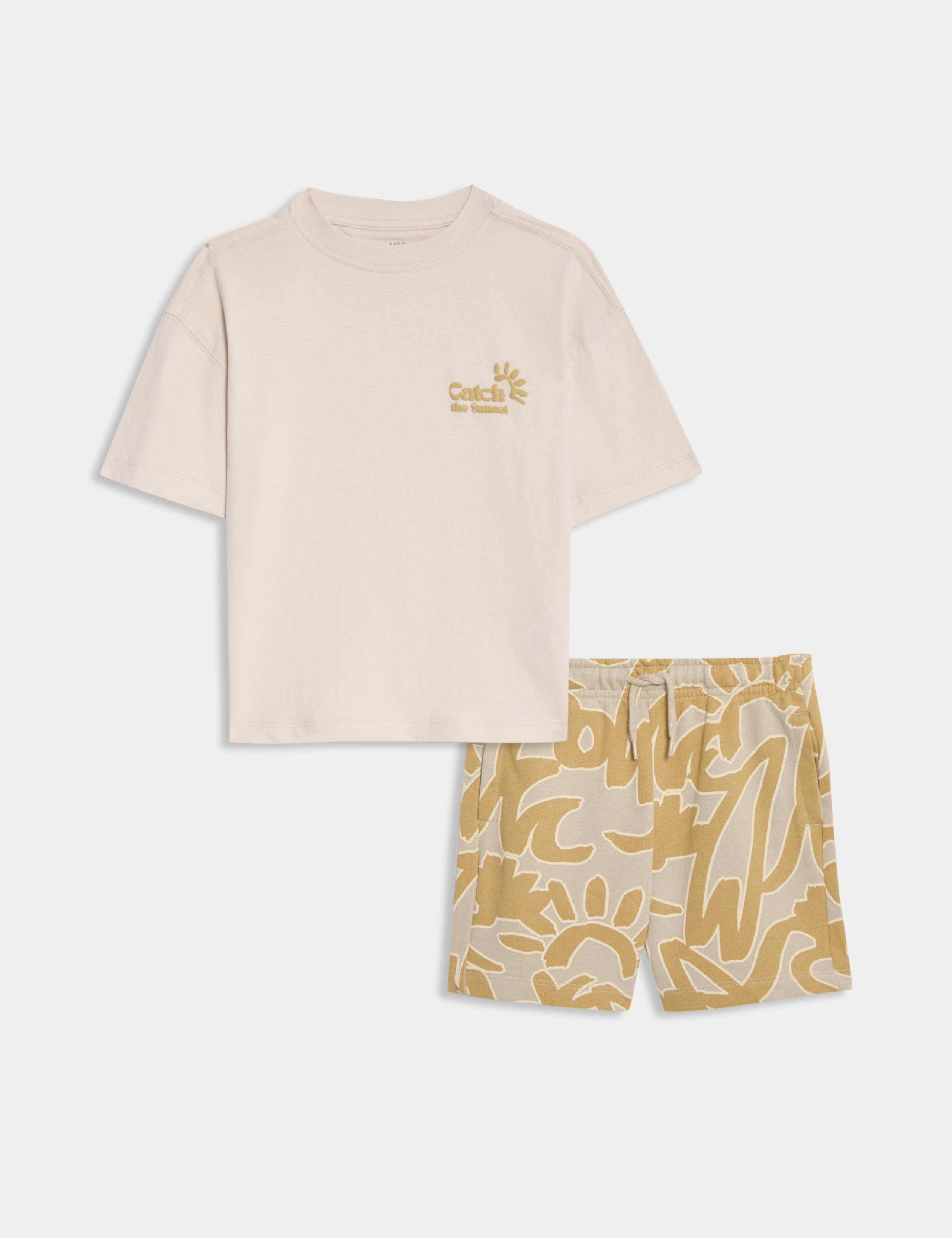 2pc Cotton Rich T-Shirt & Shorts Set (2-8 Yrs) 2 of 7