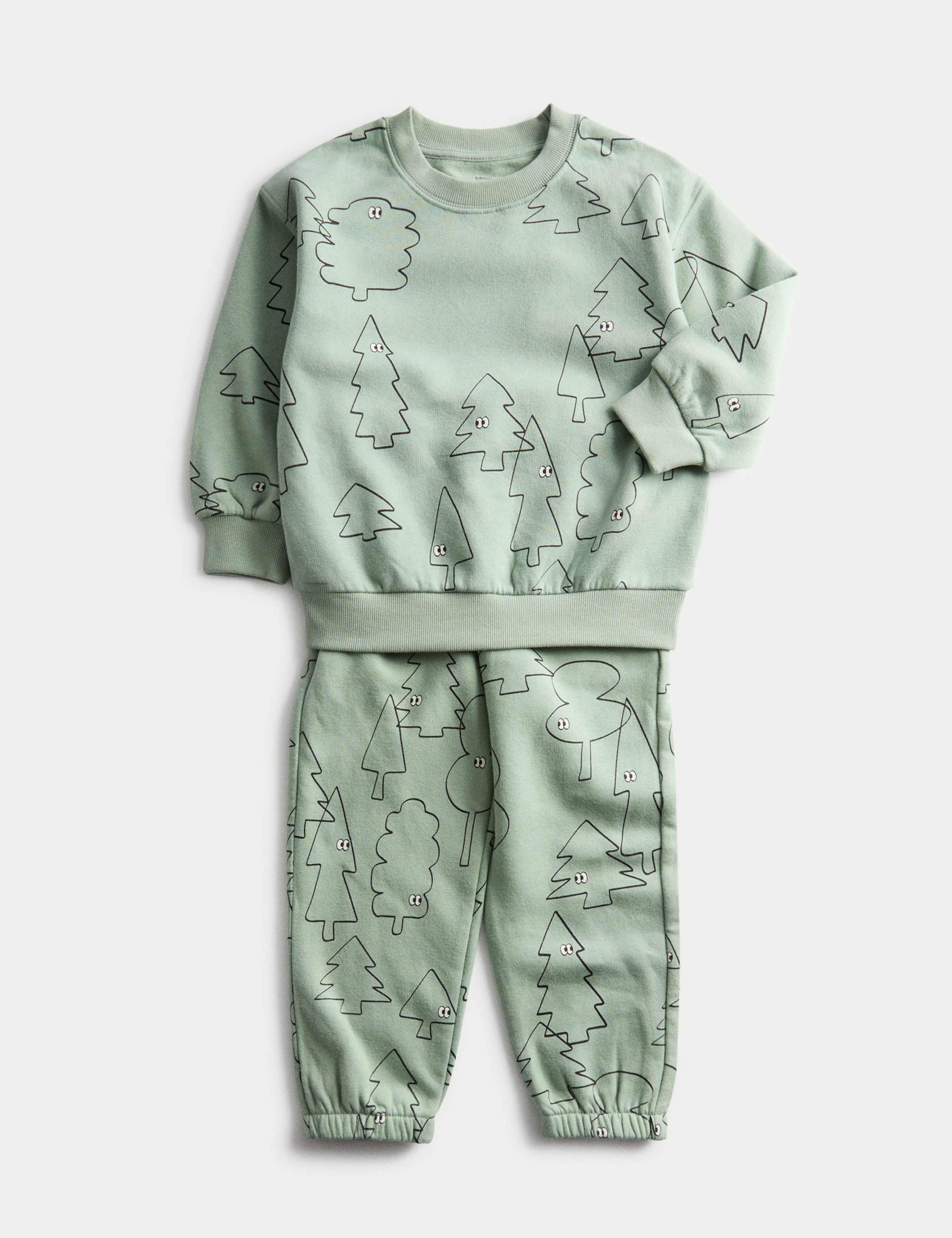 2pc Cotton Rich Christmas Tree Outfit (1-8 Yrs) 1 of 2